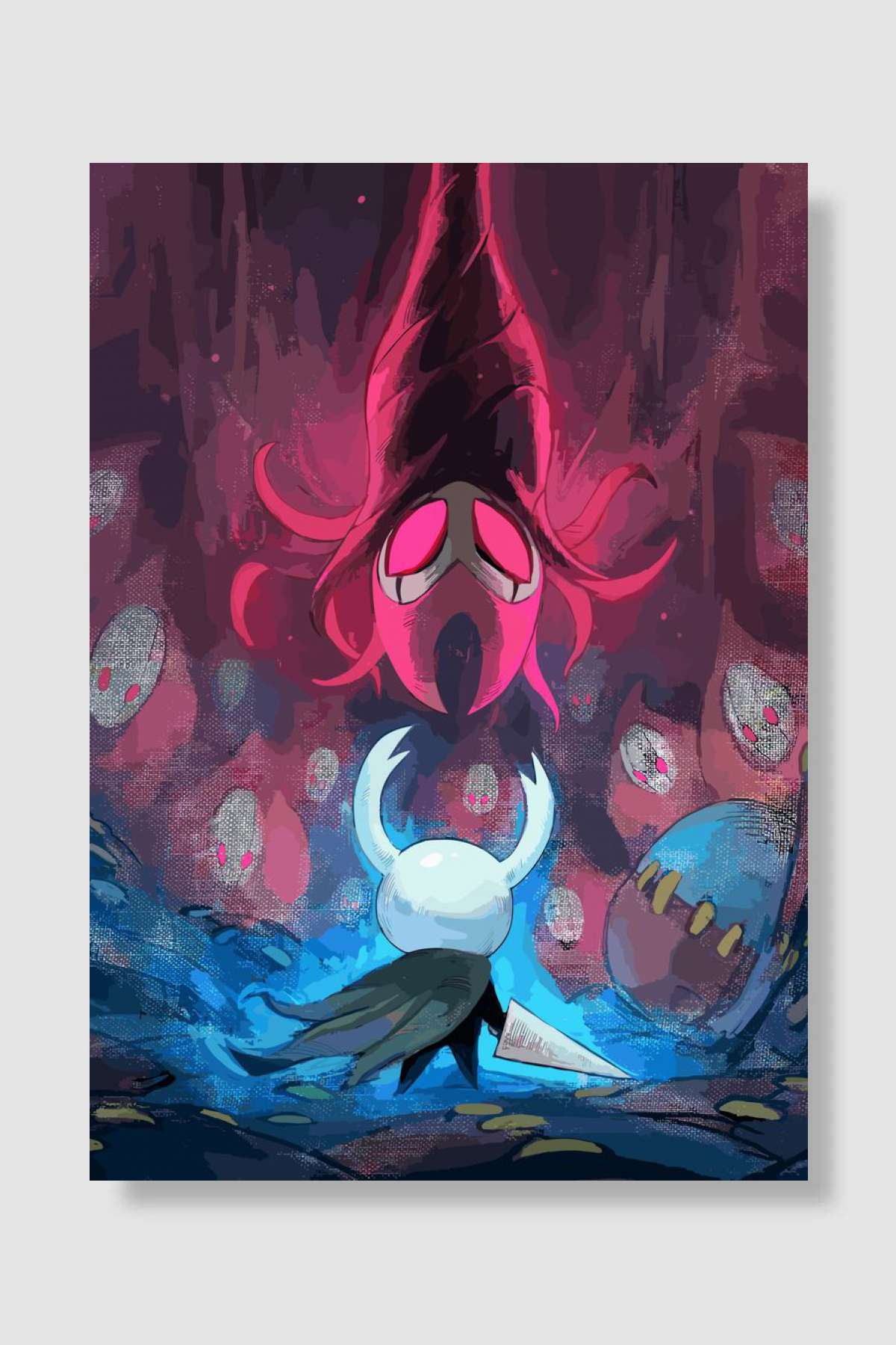 hollow knight Oyun Poster Çerçevesiz Yüksek Kalite Oyun Afiş Duvar Poster
