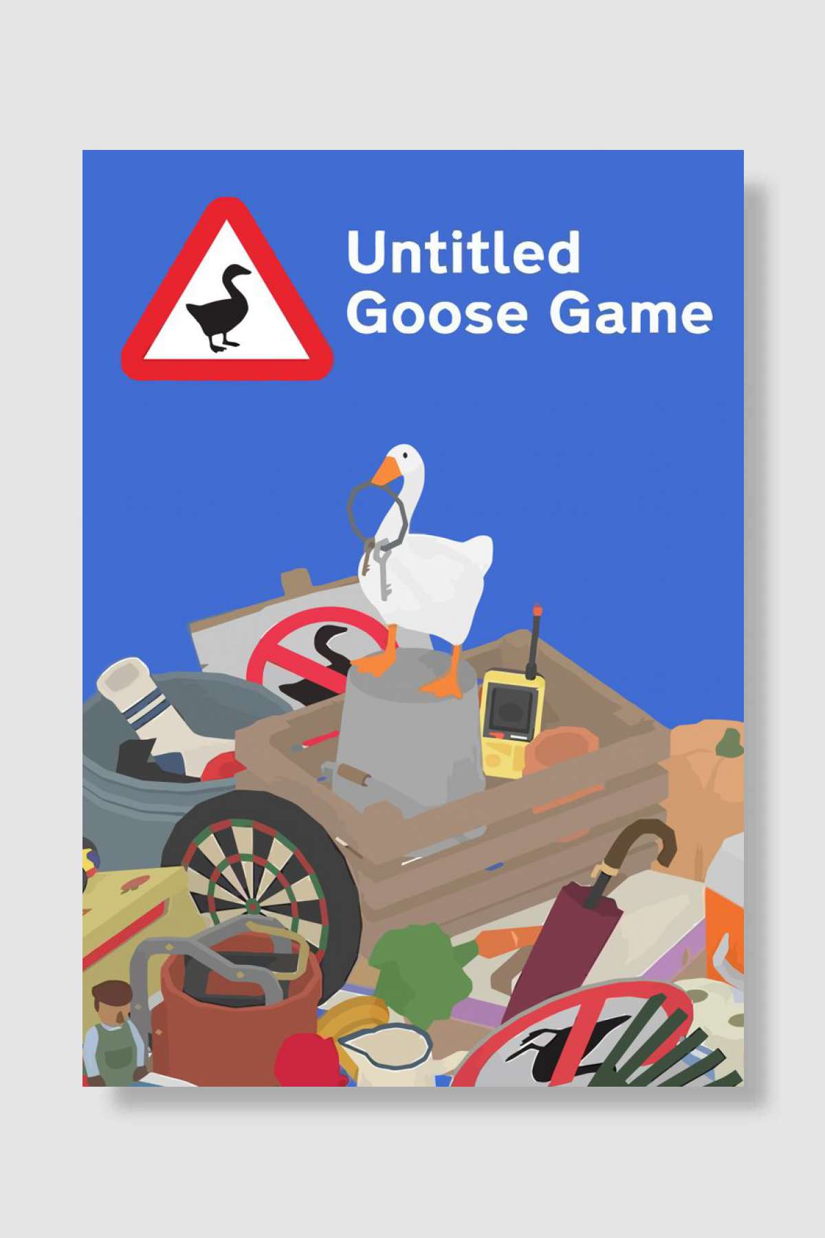 Goose Game Funny Oyun Poster Çerçevesiz Yüksek Kalite Oyun Afiş Duvar Poster