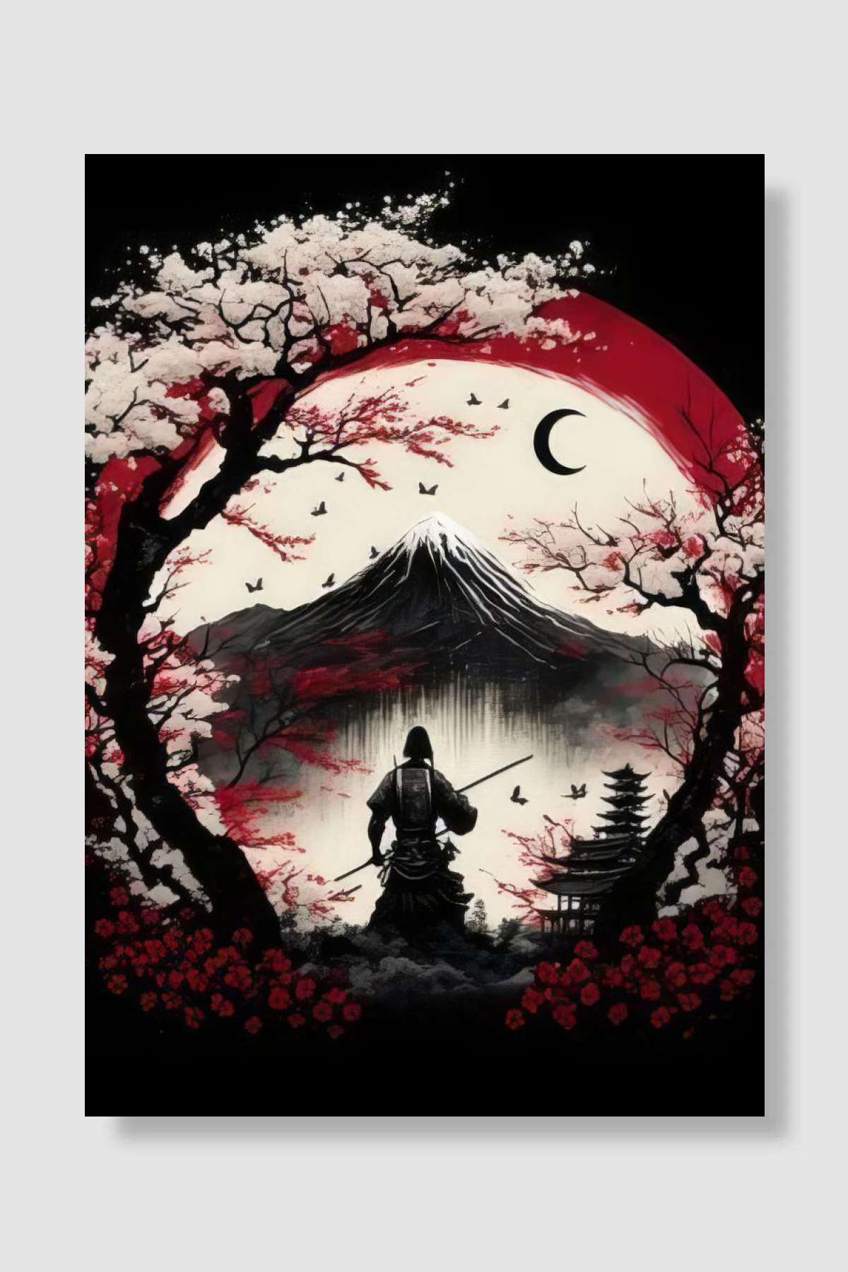 Samurai Tsushima Sekiro Oyun Poster Çerçevesiz Yüksek Kalite Oyun Afiş Duvar Poster
