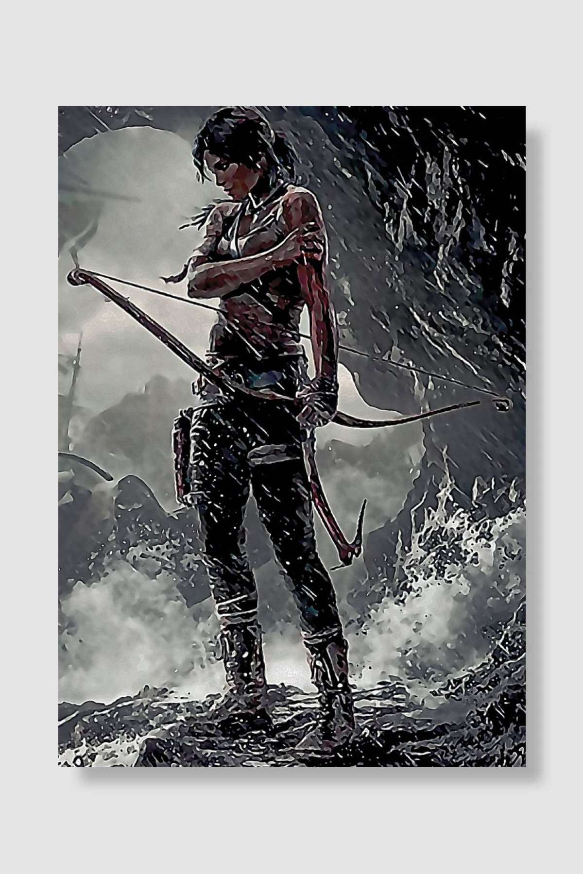 Tomb Raider Oyun Poster Çerçevesiz Yüksek Kalite Oyun Afiş Duvar Poster