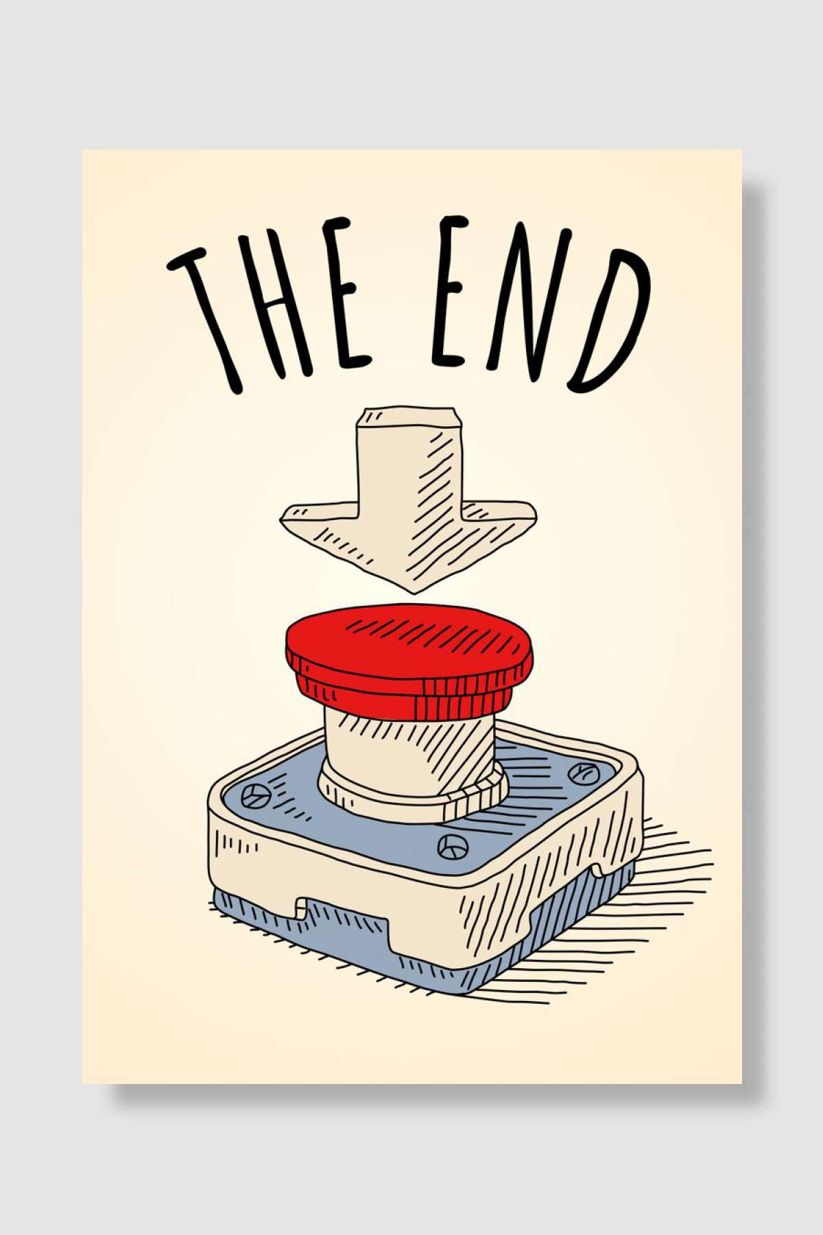 The End Oyun Poster Çerçevesiz Yüksek Kalite Oyun Afiş Duvar Poster - En İyi Fiyatlarla