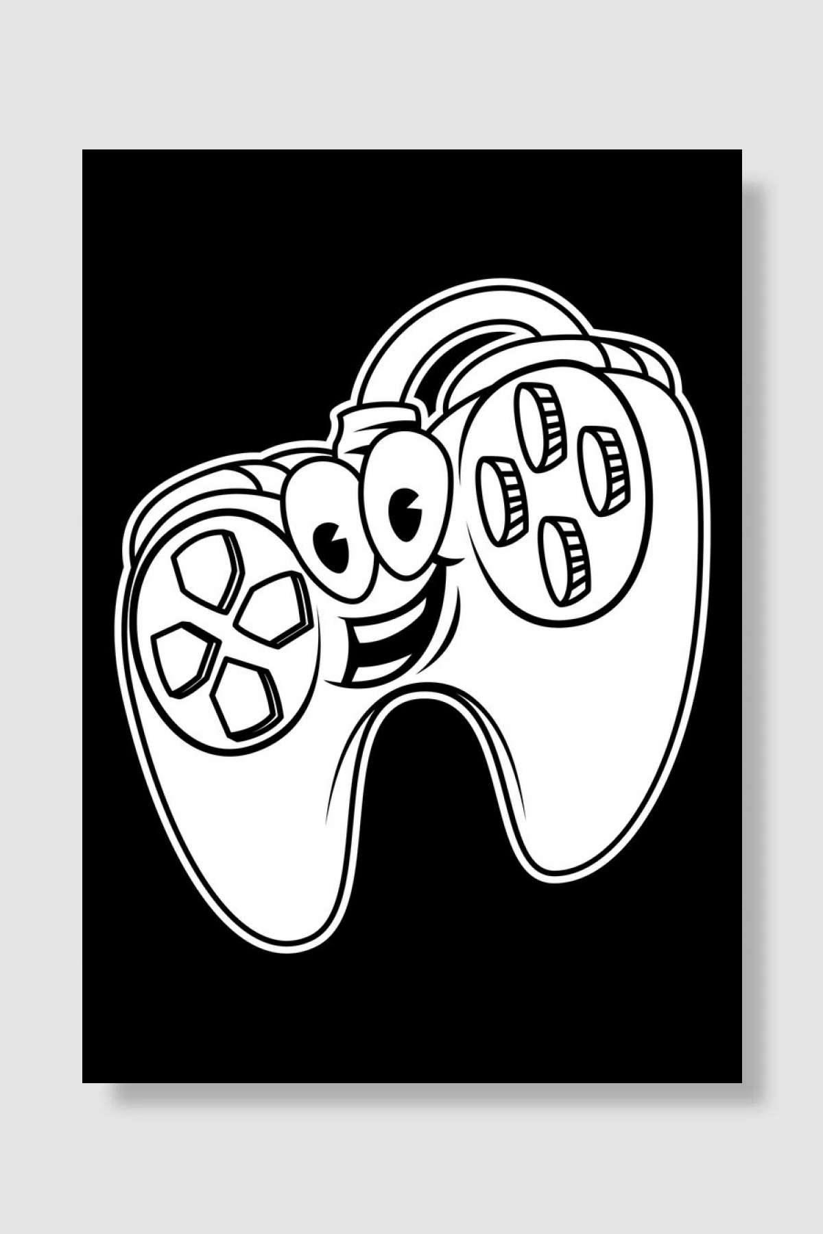 Game Console BnW 13 Oyun Poster Çerçevesiz Yüksek Kalite Oyun Afiş Duvar Poster