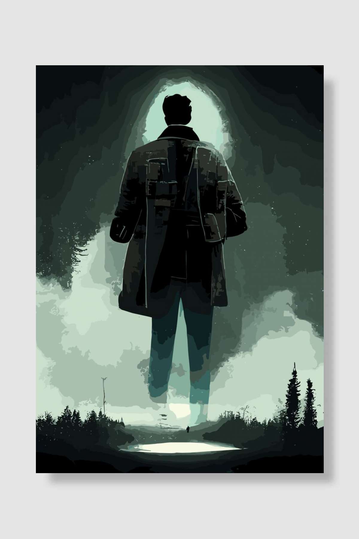 Alan Wake Oyun Poster Çerçevesiz Yüksek Kalite Oyun Afiş Duvar Poster