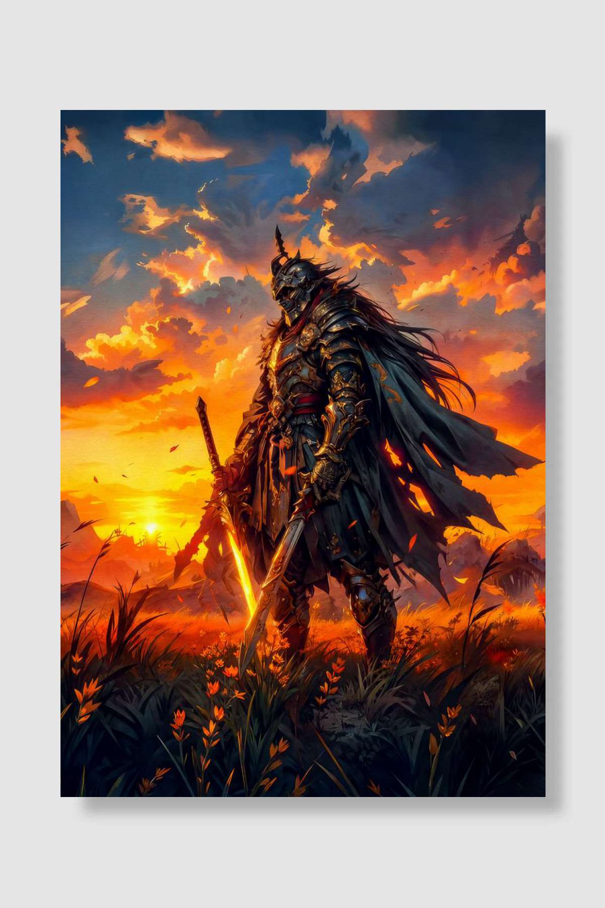 A Warriors Spirit Oyun Poster Çerçevesiz Yüksek Kalite Oyun Afiş Duvar Poster - En İyi Fiyatlarla