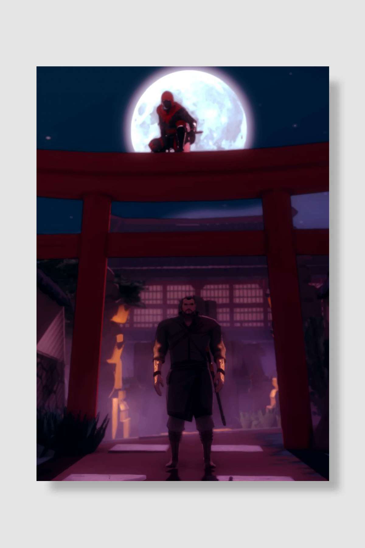 Aragami Oyun Poster Çerçevesiz Yüksek Kalite Oyun Afiş Duvar Poster