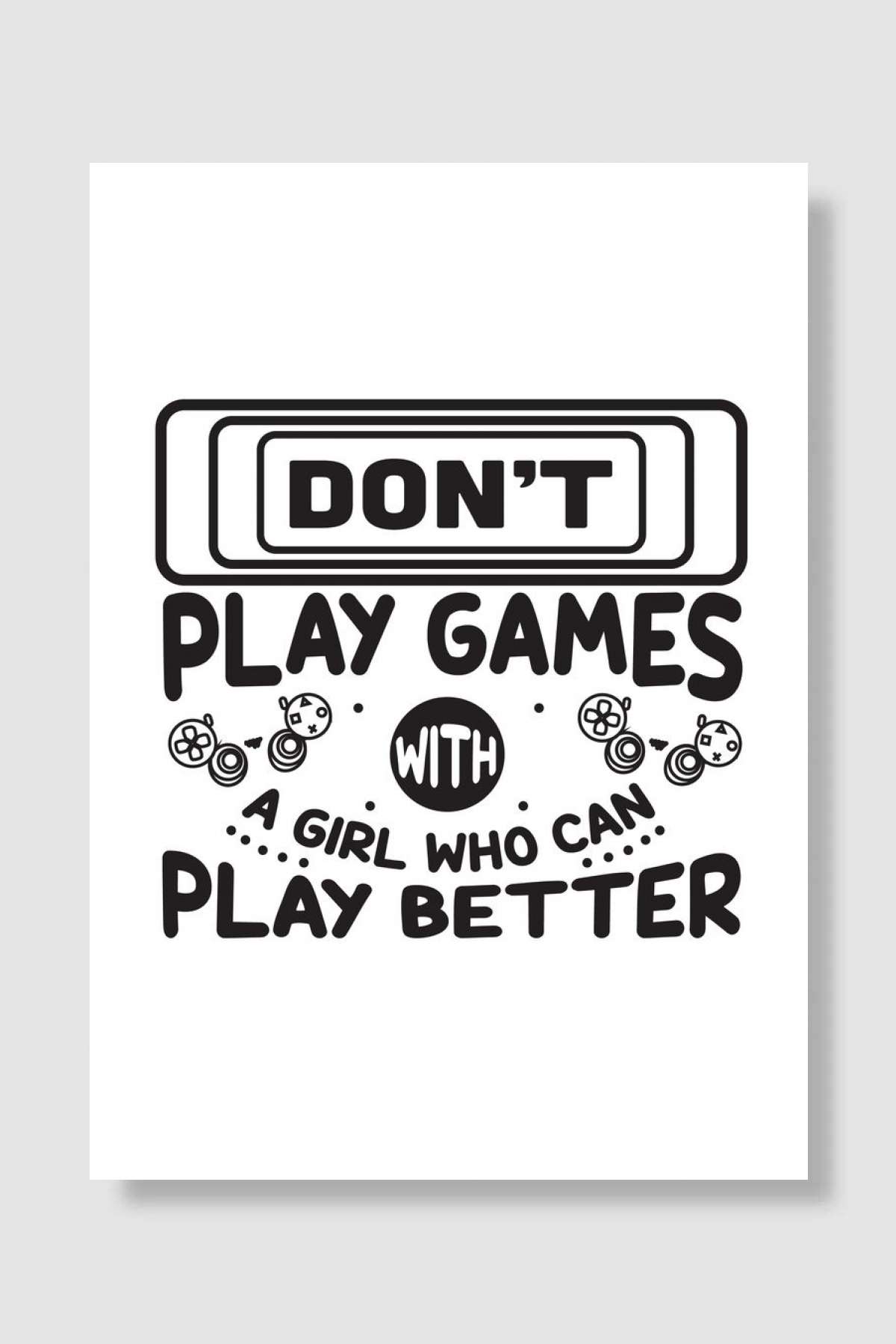 Play Gamers Oyun Poster Çerçevesiz Yüksek Kalite Oyun Afiş Duvar Poster