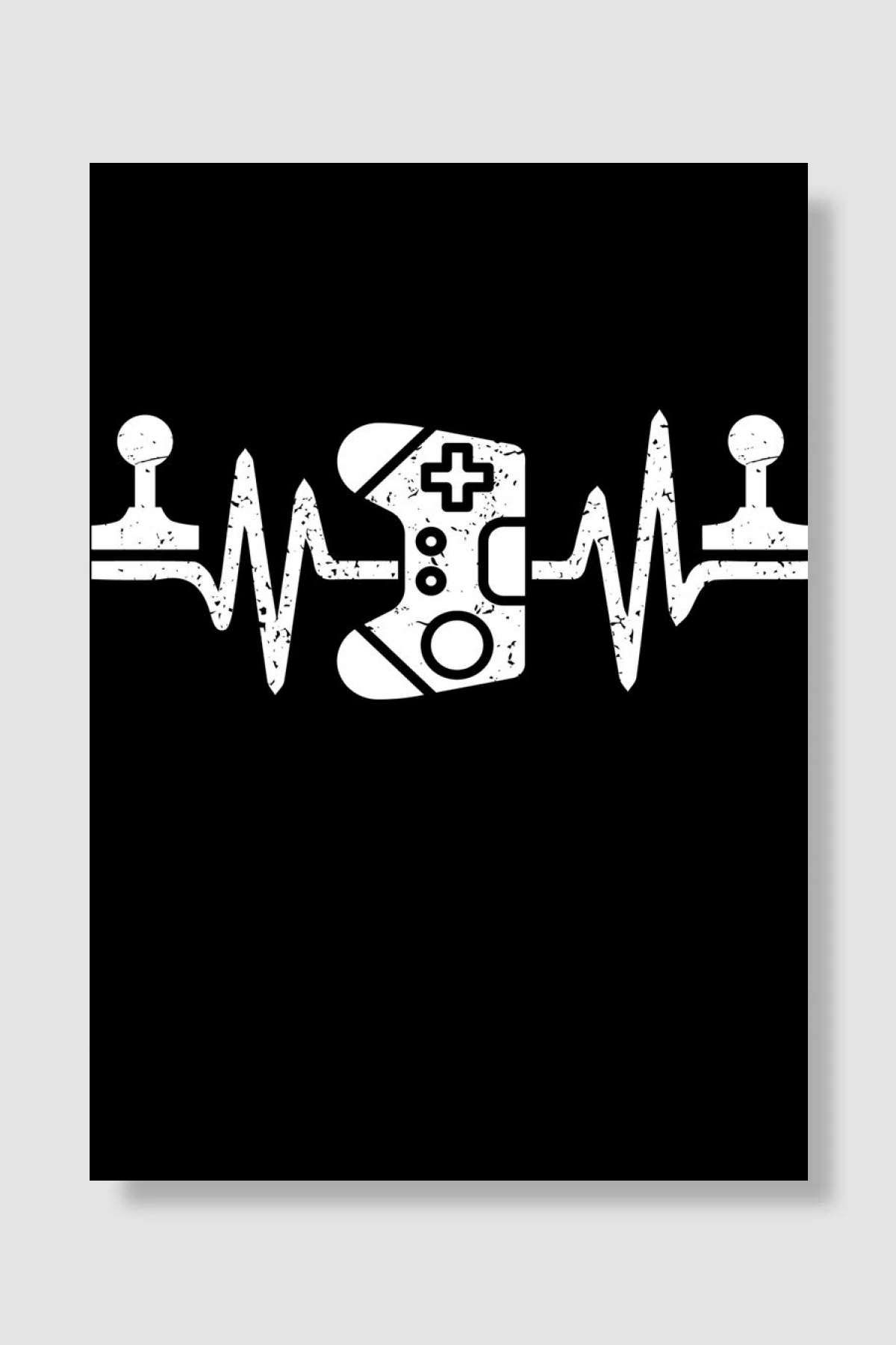 Gaming Heartbeat Oyun Poster Çerçevesiz Yüksek Kalite Oyun Afiş Duvar Poster