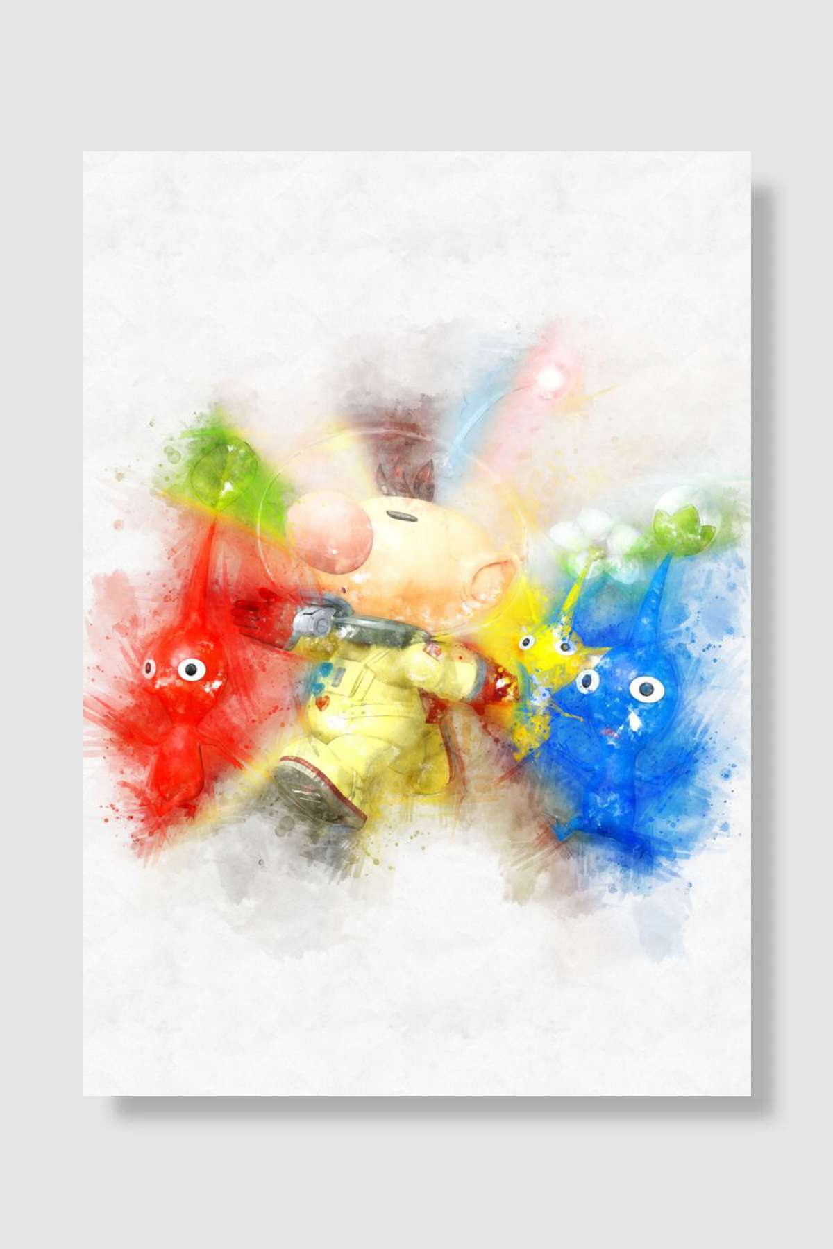 olimar Oyun Poster Çerçevesiz Yüksek Kalite Oyun Afiş Duvar Poster