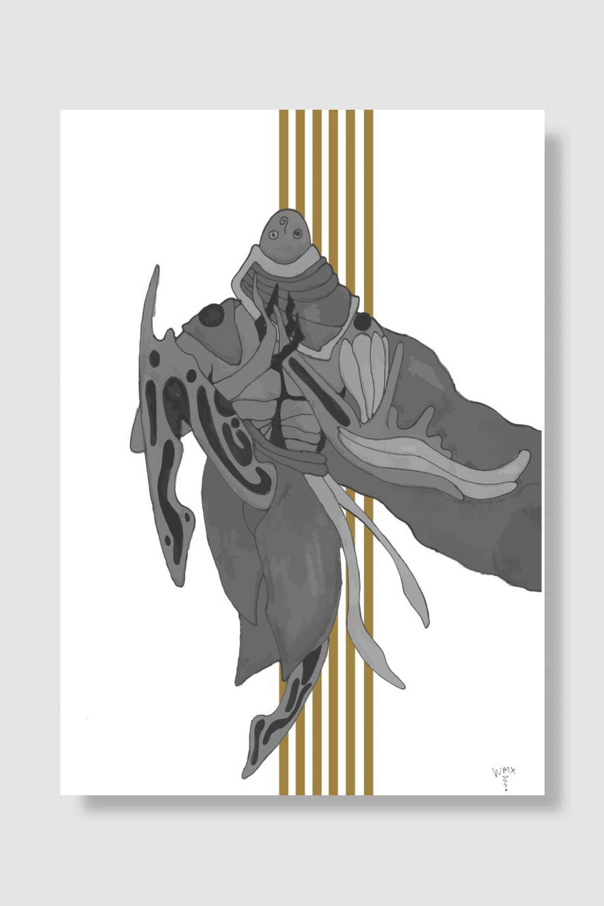 Chilling Monk Oyun Poster Çerçevesiz Yüksek Kalite Oyun Afiş Duvar Poster