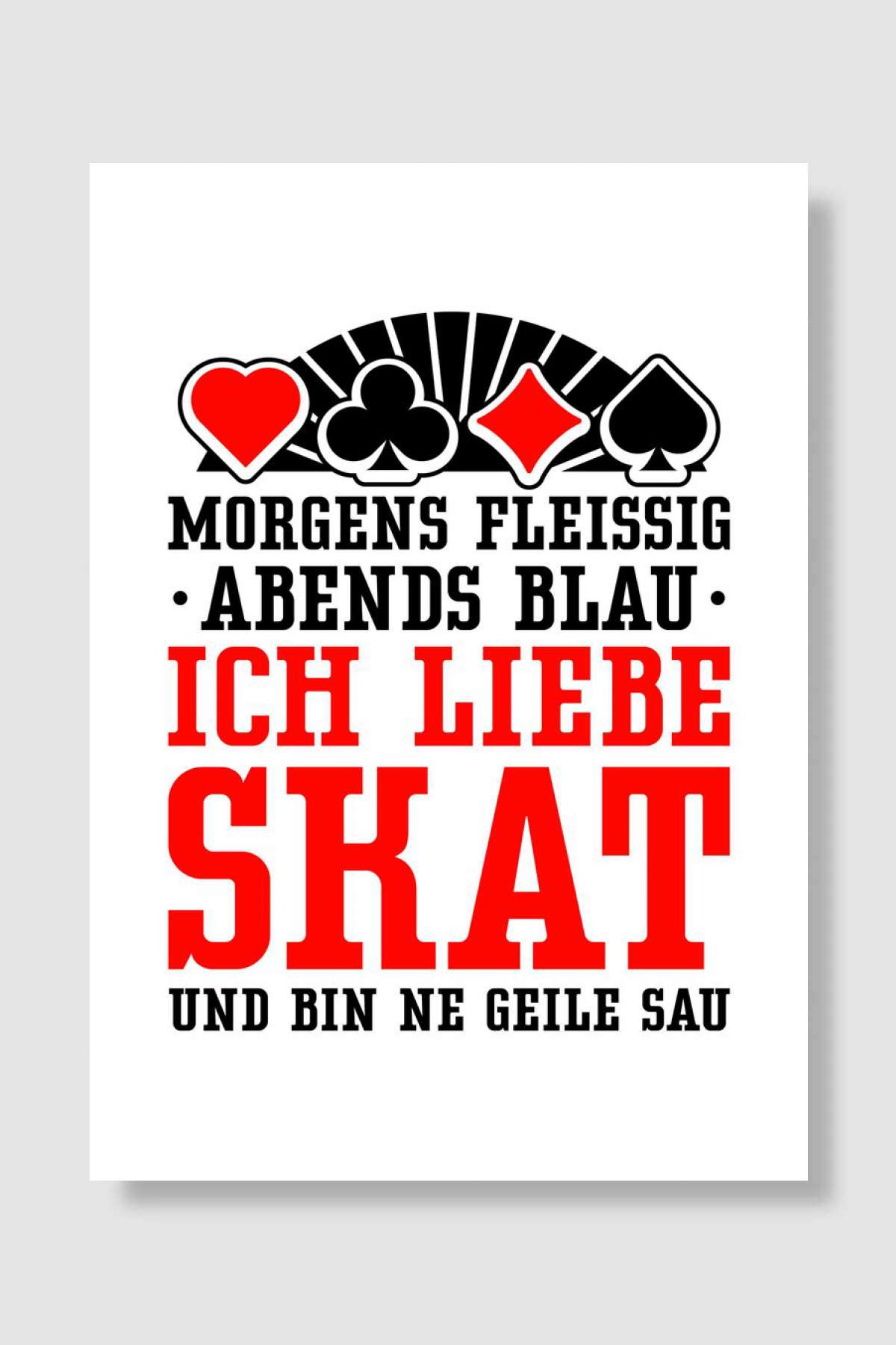 Skat German Oyun Poster Çerçevesiz Yüksek Kalite Oyun Afiş Duvar Poster