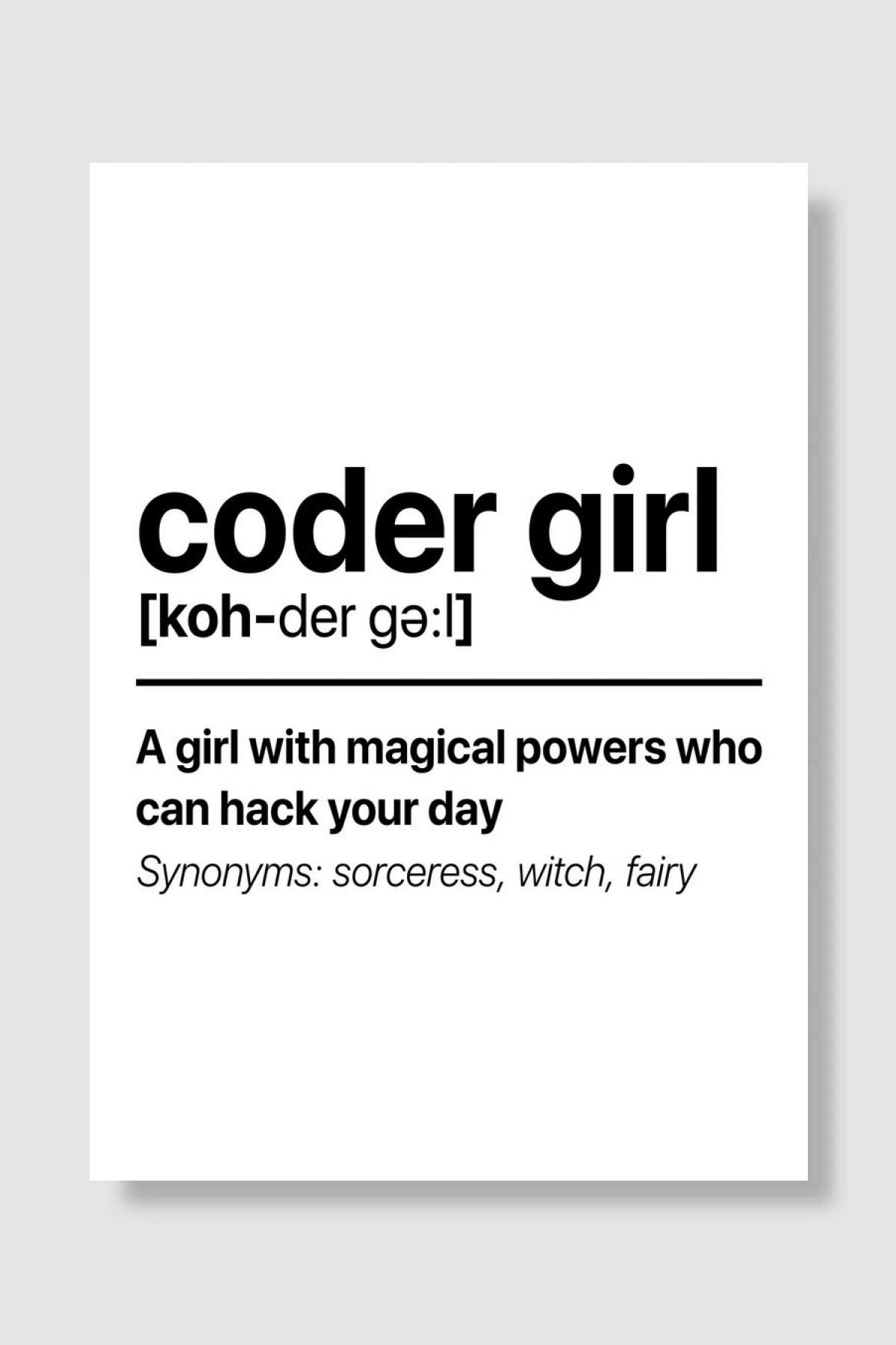 Gaming Room Coder Girl Oyun Poster Çerçevesiz Yüksek Kalite Oyun Afiş Duvar Poster
