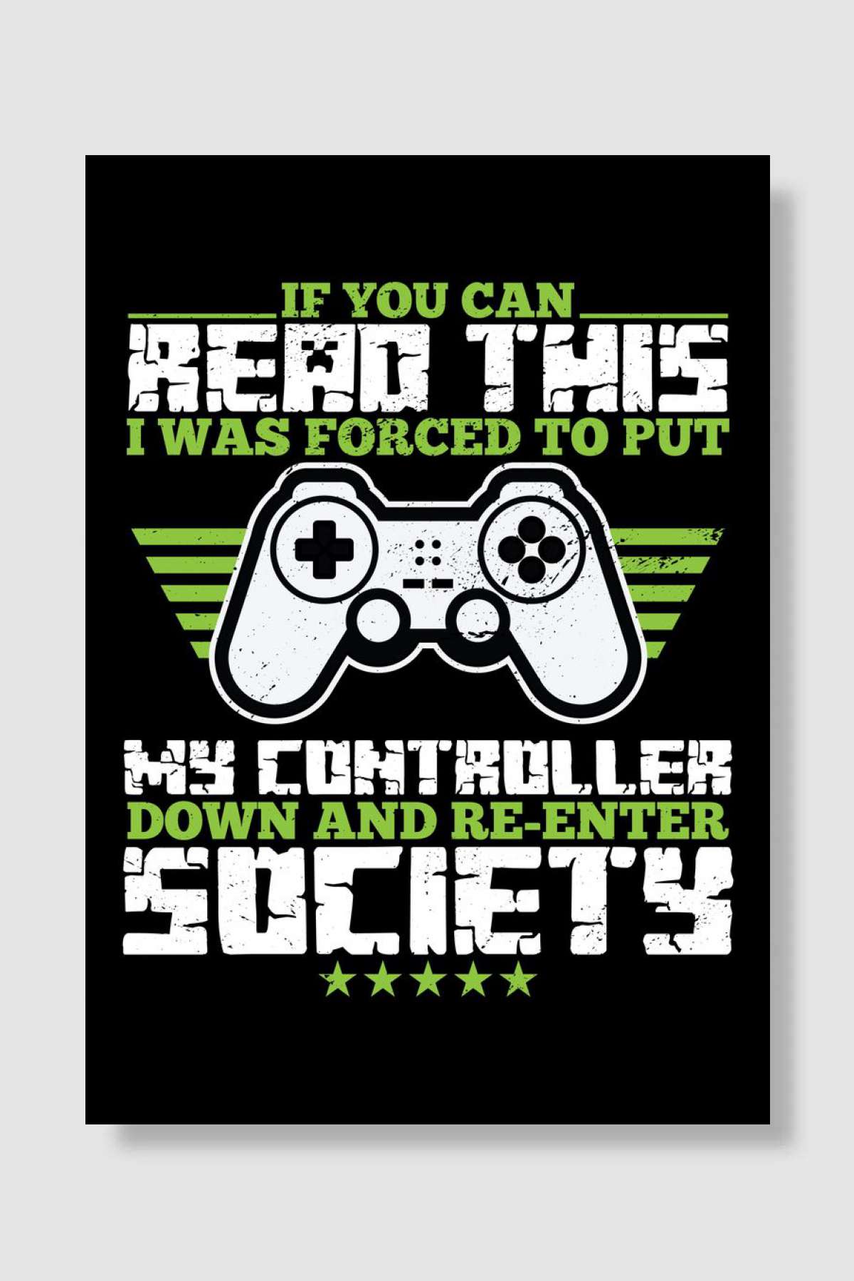 If You Can Read This I Was Oyun Poster Çerçevesiz Yüksek Kalite Oyun Afiş Duvar Poster