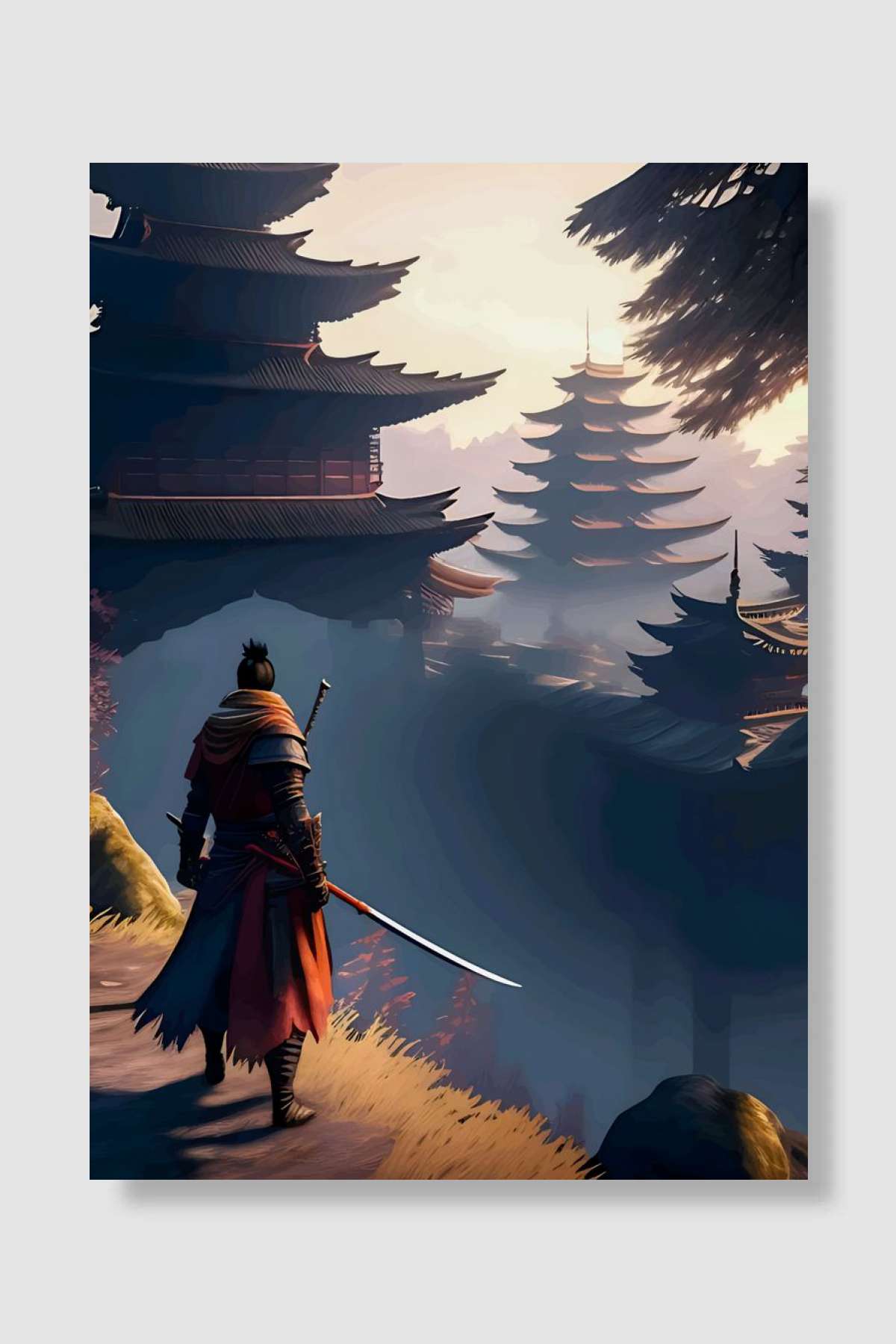 Sekiro the wolf samurai Oyun Poster Çerçevesiz Yüksek Kalite Oyun Afiş Duvar Poster