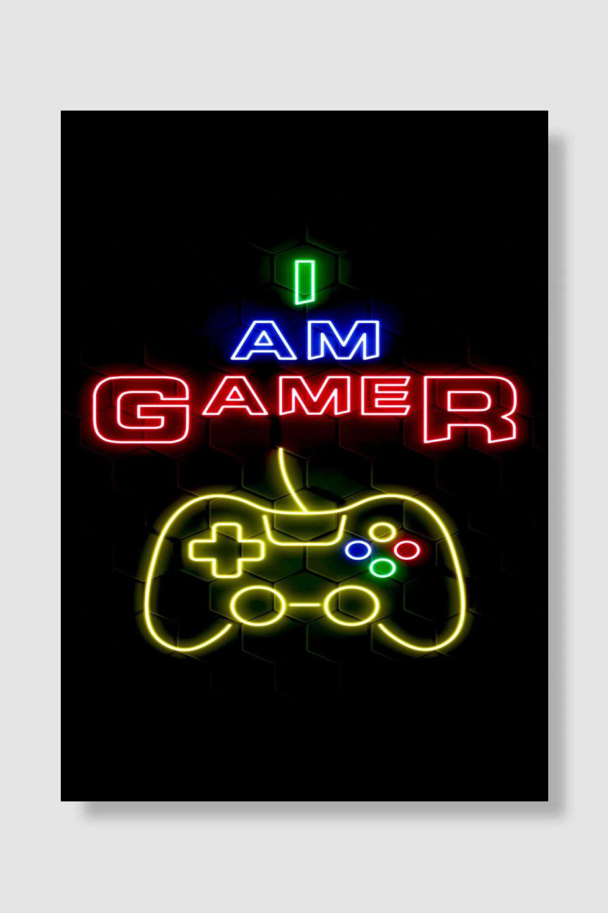 Gaming Neon Oyun Poster Çerçevesiz Yüksek Kalite Oyun Afiş Duvar Poster - En İyi Fiyatlarla
