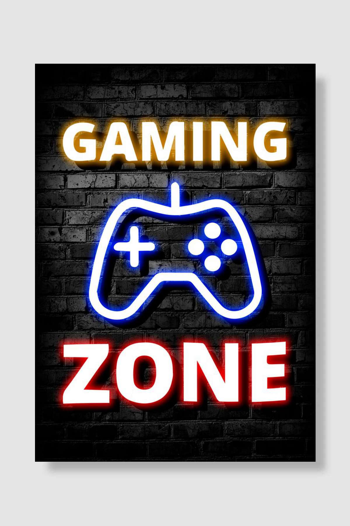 Gaming Zone Oyun Poster Çerçevesiz Yüksek Kalite Oyun Afiş Duvar Poster