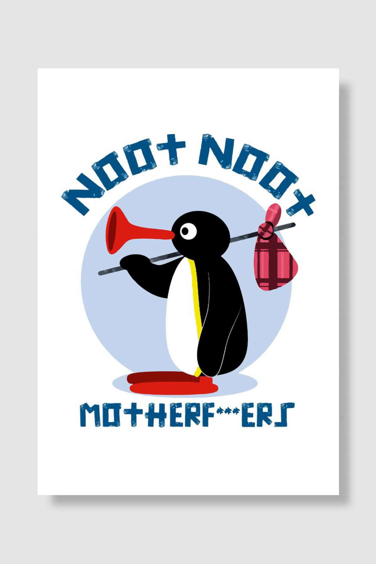 noot noot memes Oyun Poster Çerçevesiz Yüksek Kalite Oyun Afiş Duvar Poster