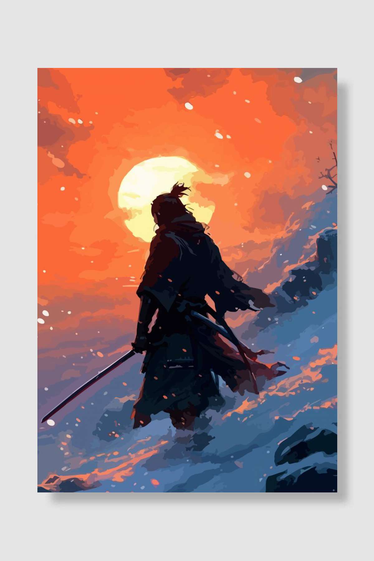 Sekiro Oyun Poster Çerçevesiz Yüksek Kalite Oyun Afiş Duvar Poster