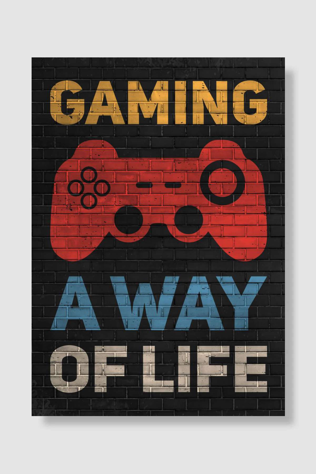 Funny Gaming Quote Oyun Poster Çerçevesiz Yüksek Kalite Oyun Afiş Duvar Poster