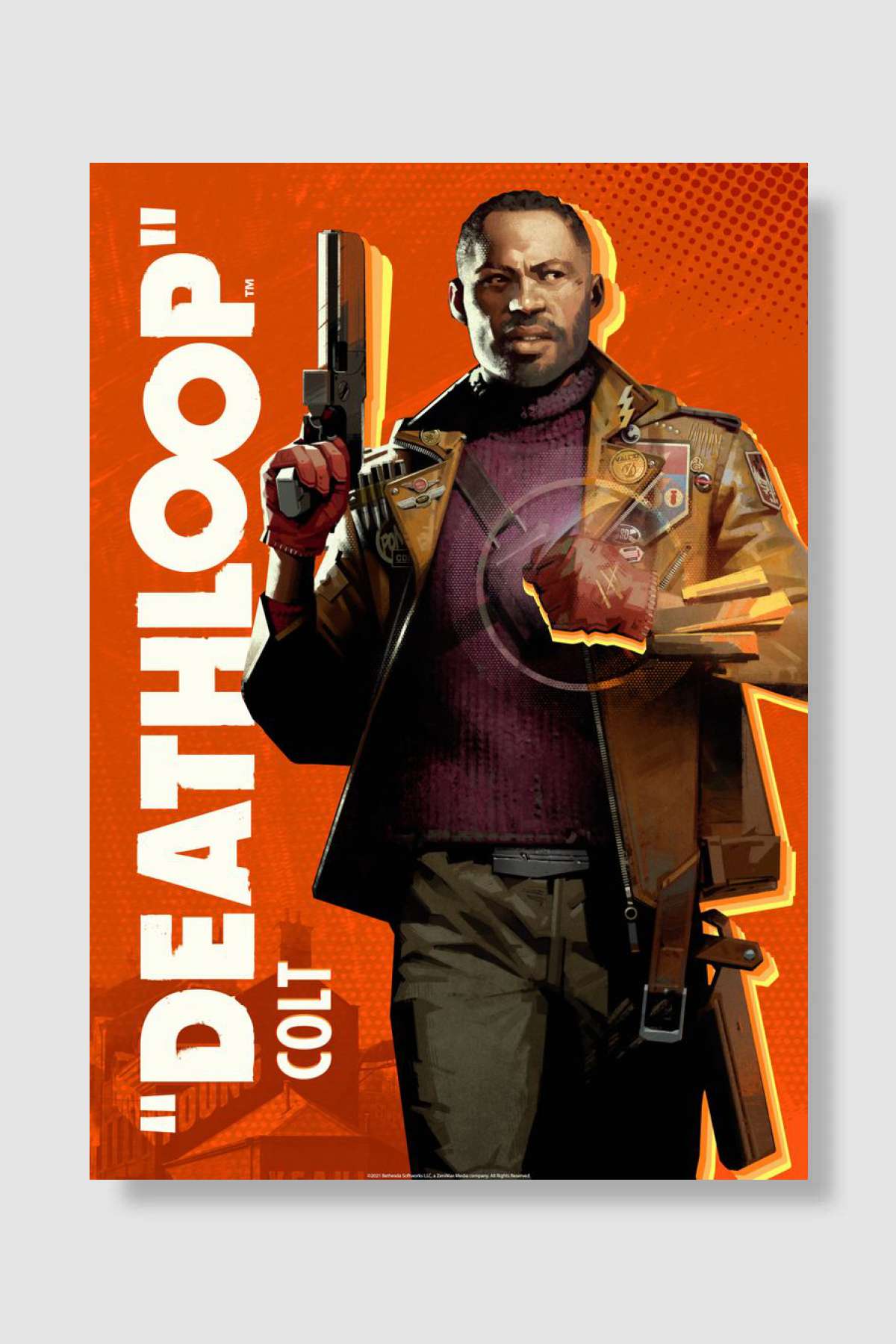 Colt Deathloop Oyun Poster Çerçevesiz Yüksek Kalite Oyun Afiş Duvar Poster