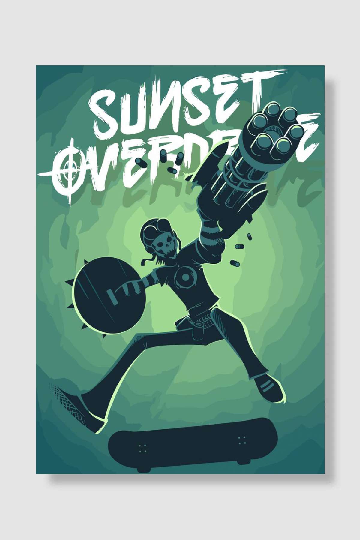 Sunset Overdrive Oyun Poster Çerçevesiz Yüksek Kalite Oyun Afiş Duvar Poster