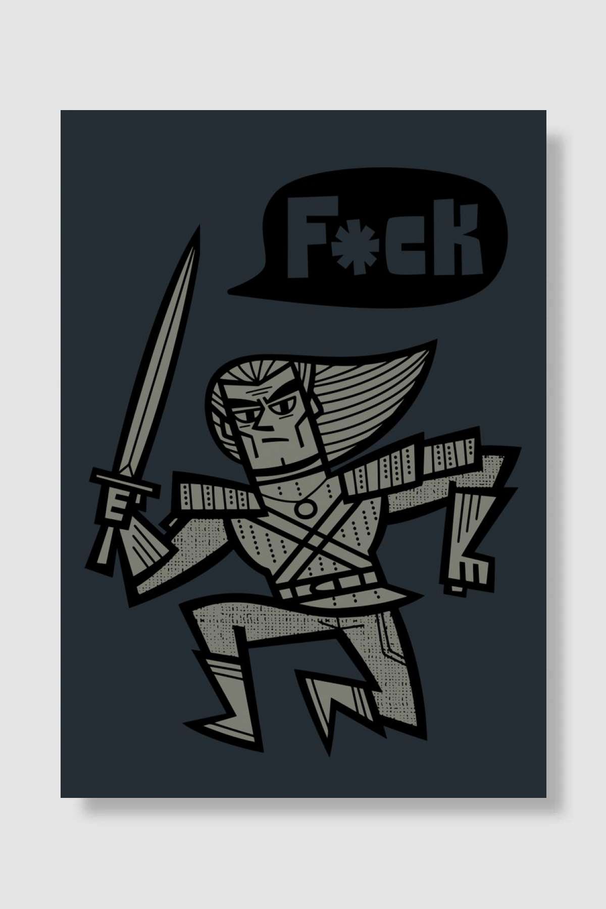 F**K Geralt of Rivia Oyun Poster Çerçevesiz Yüksek Kalite Oyun Afiş Duvar Poster