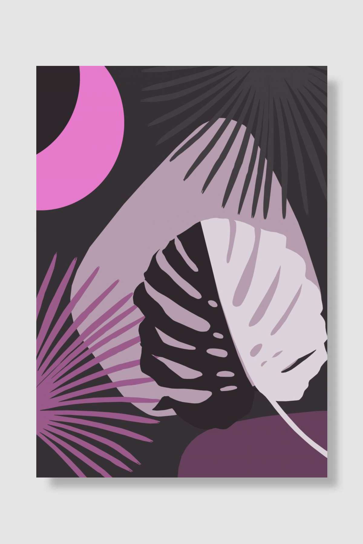 Yin Yang Monstera Night 3 Oyun Poster Çerçevesiz Yüksek Kalite Oyun Afiş Duvar Poster