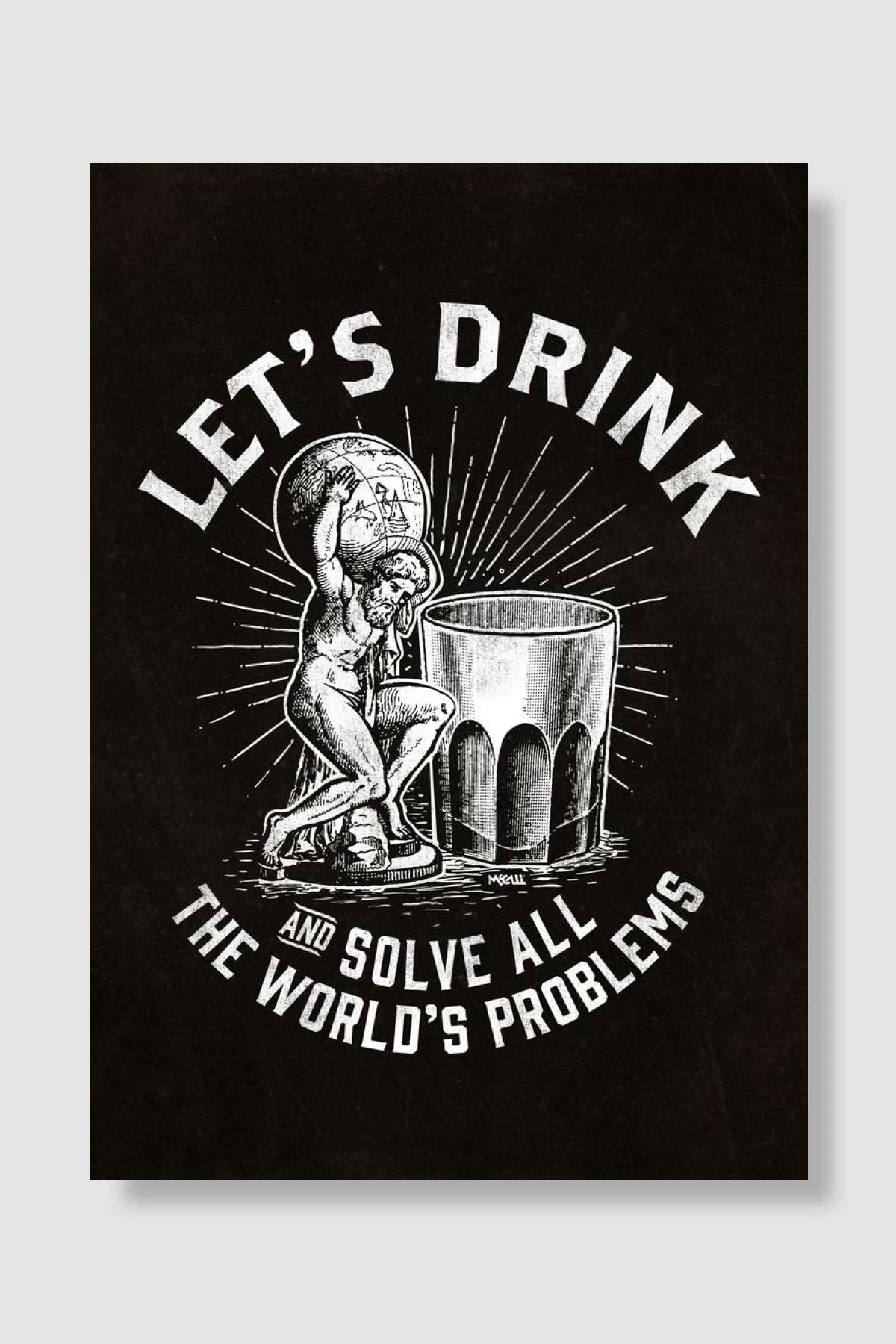 Lets Drink Oyun Poster Çerçevesiz Yüksek Kalite Oyun Afiş Duvar Poster