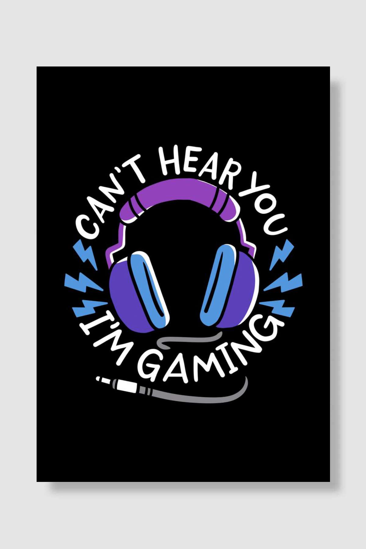 Gaming Gamer Headset Oyun Poster Çerçevesiz Yüksek Kalite Oyun Afiş Duvar Poster - En İyi Fiyatlarla