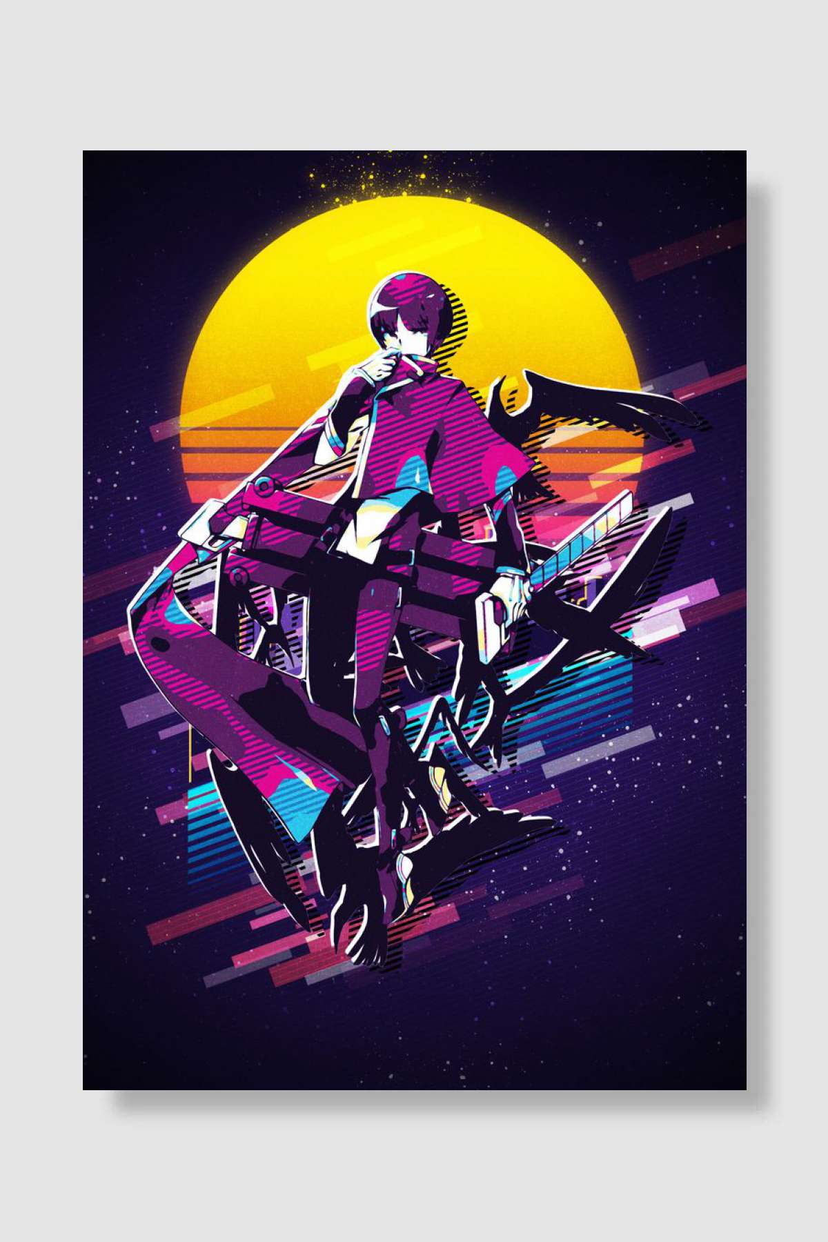 BlazBlue Central Fiction Oyun Poster Çerçevesiz Yüksek Kalite Oyun Afiş Duvar Poster