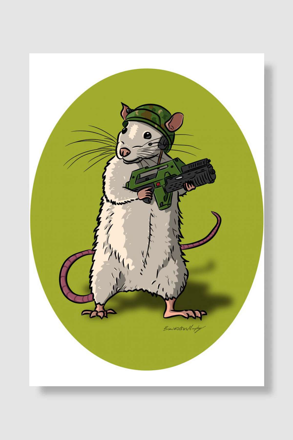 Rat Marine Oyun Poster Çerçevesiz Yüksek Kalite Oyun Afiş Duvar Poster