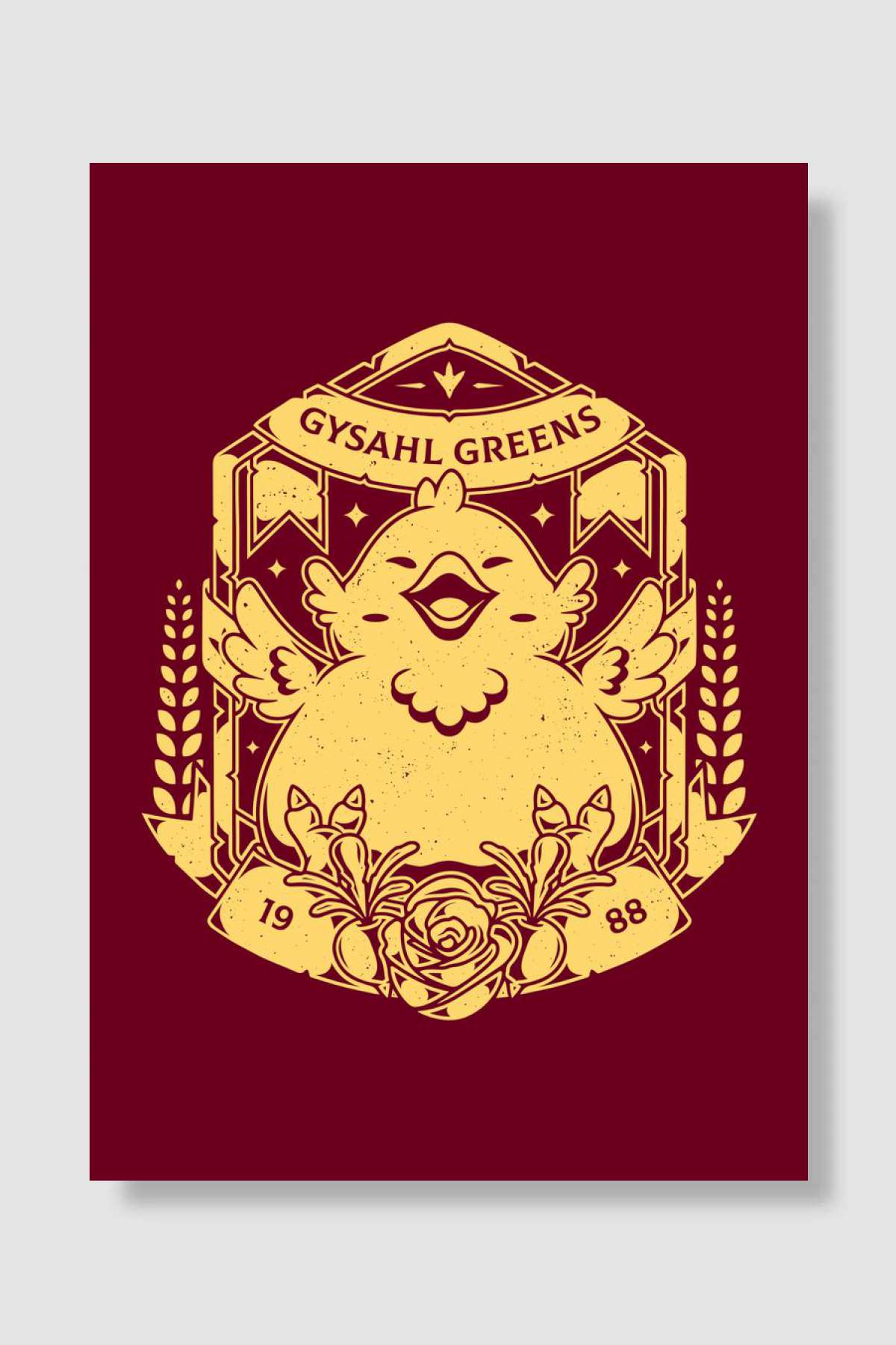 FFXIV Fat Chocobo Art Oyun Poster Çerçevesiz Yüksek Kalite Oyun Afiş Duvar Poster