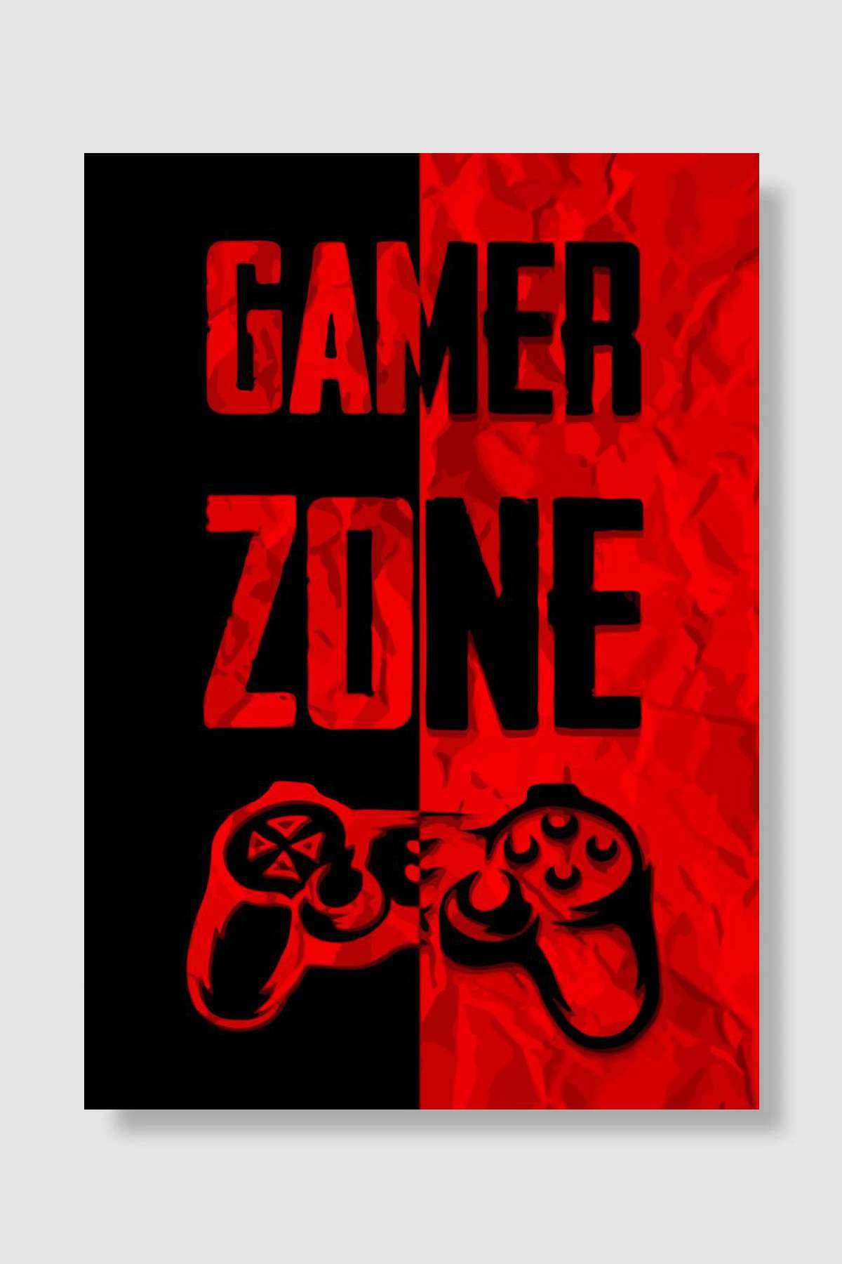gamer zone gaming gamer Oyun Poster Çerçevesiz Yüksek Kalite Oyun Afiş Duvar Poster
