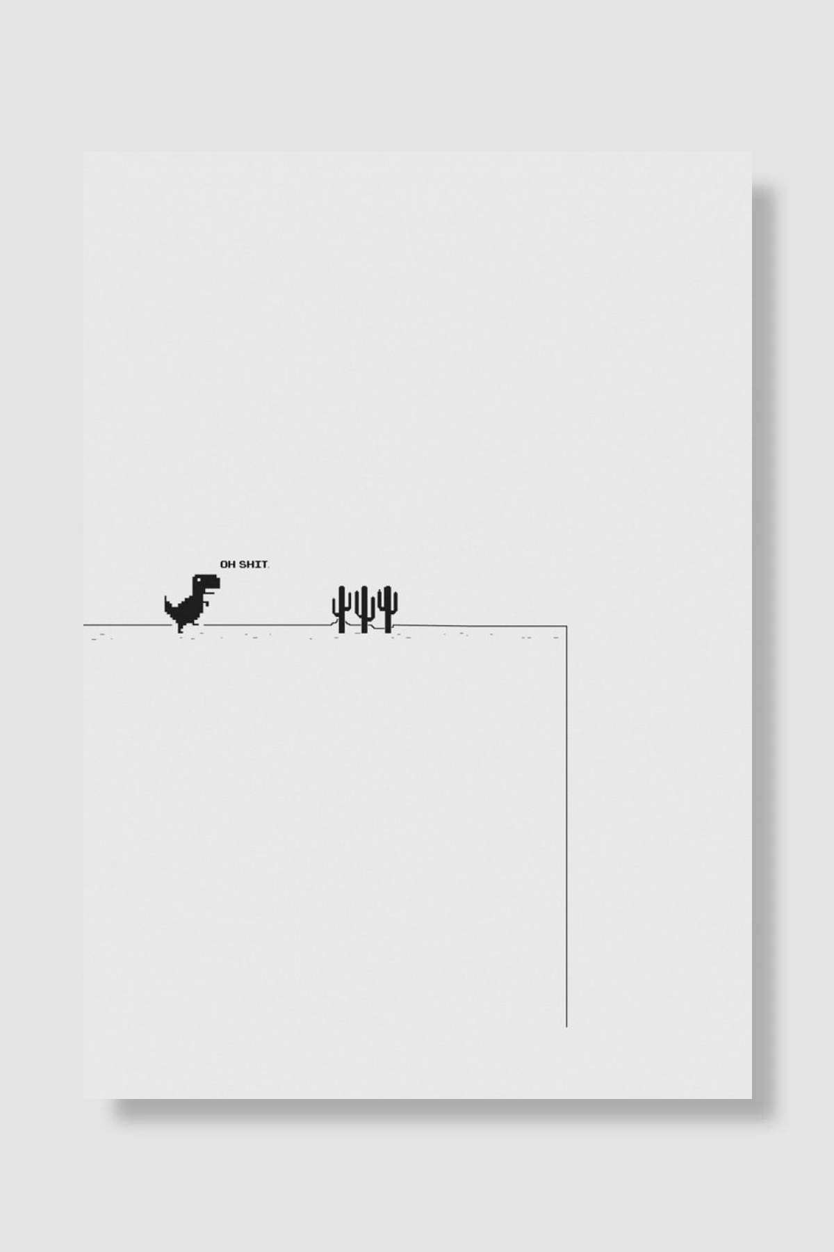 Oops White Oyun Poster Çerçevesiz Yüksek Kalite Oyun Afiş Duvar Poster