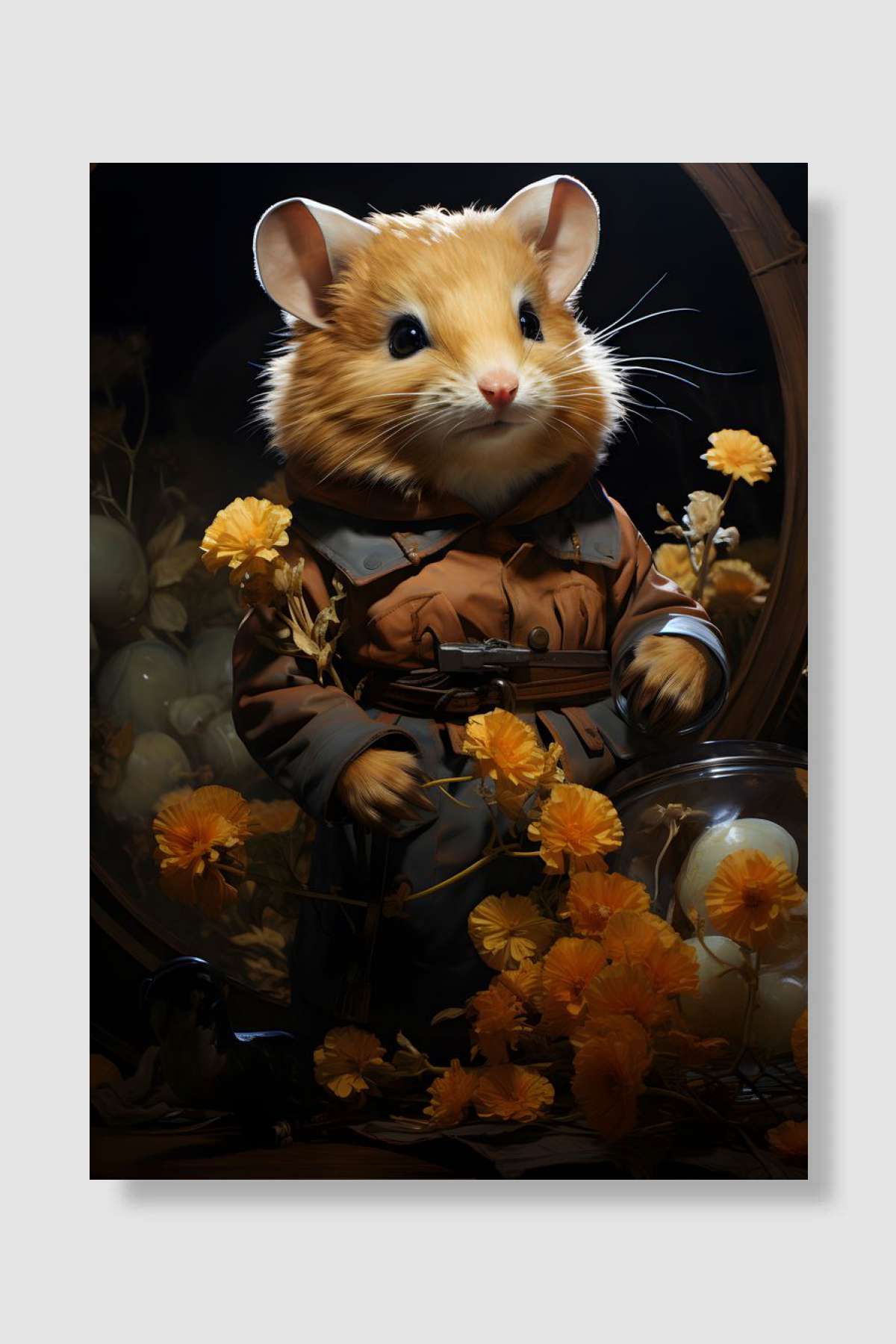 Gentle hamster Oyun Poster Çerçevesiz Yüksek Kalite Oyun Afiş Duvar Poster