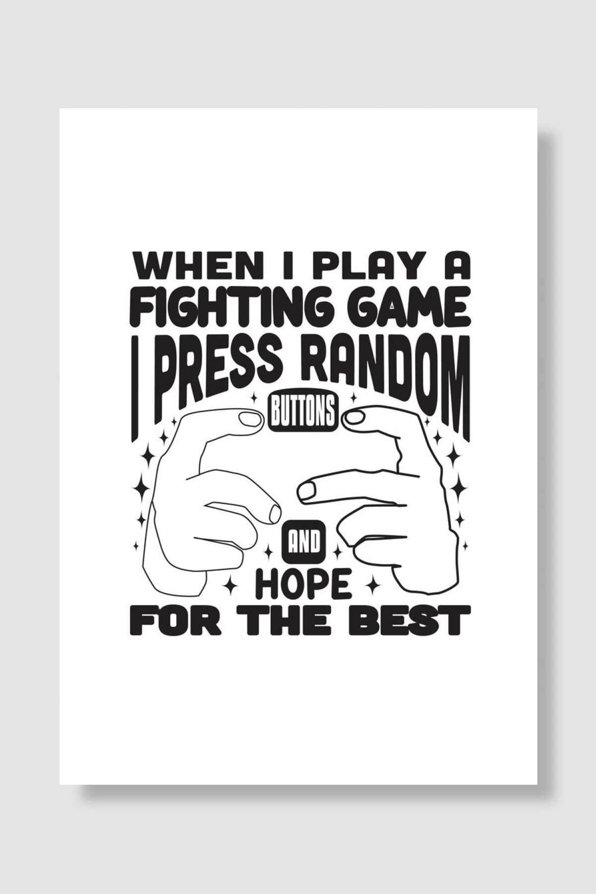 Random Gamers Oyun Poster Çerçevesiz Yüksek Kalite Oyun Afiş Duvar Poster