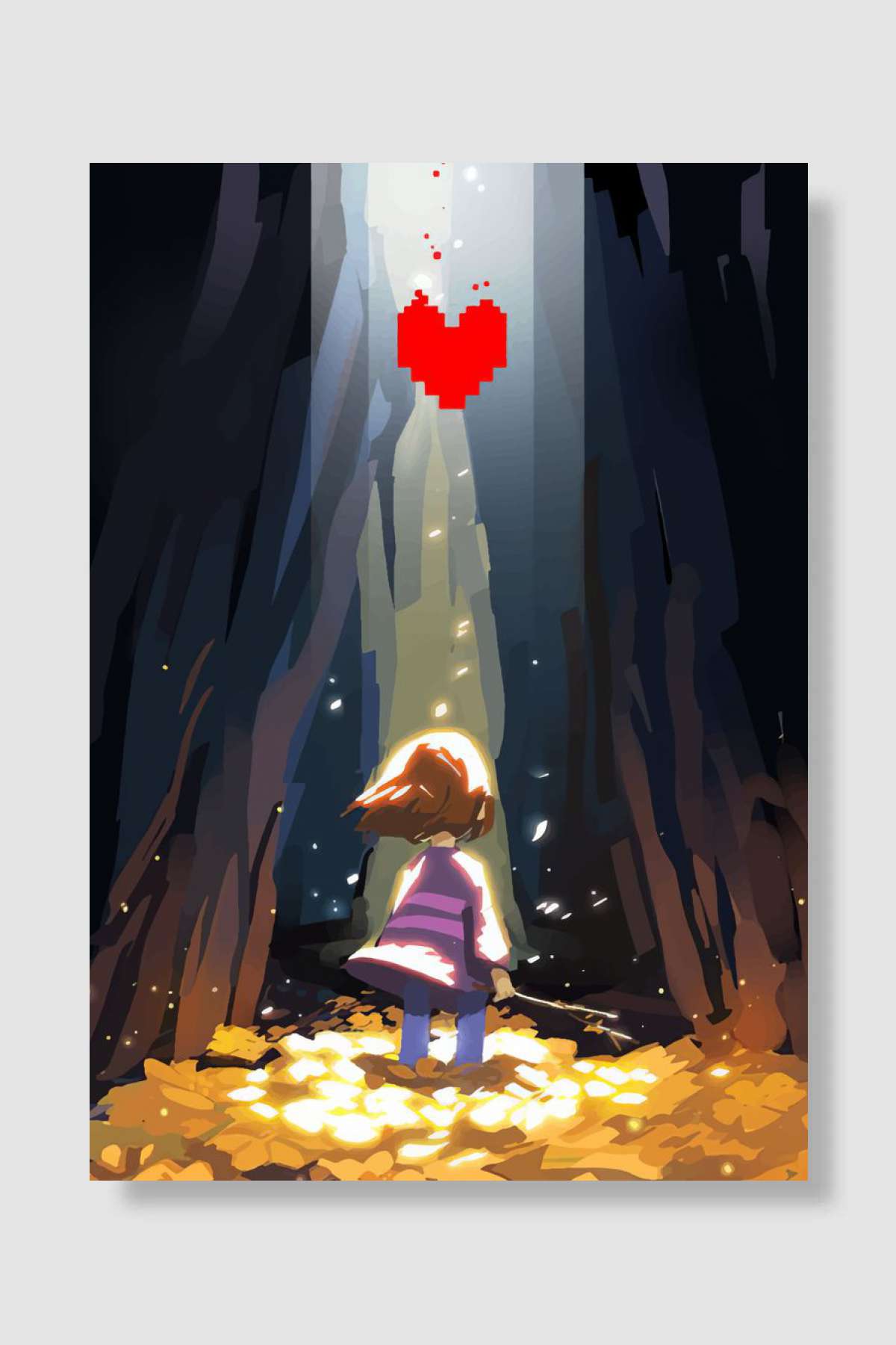 Undertale Oyun Poster Çerçevesiz Yüksek Kalite Oyun Afiş Duvar Poster