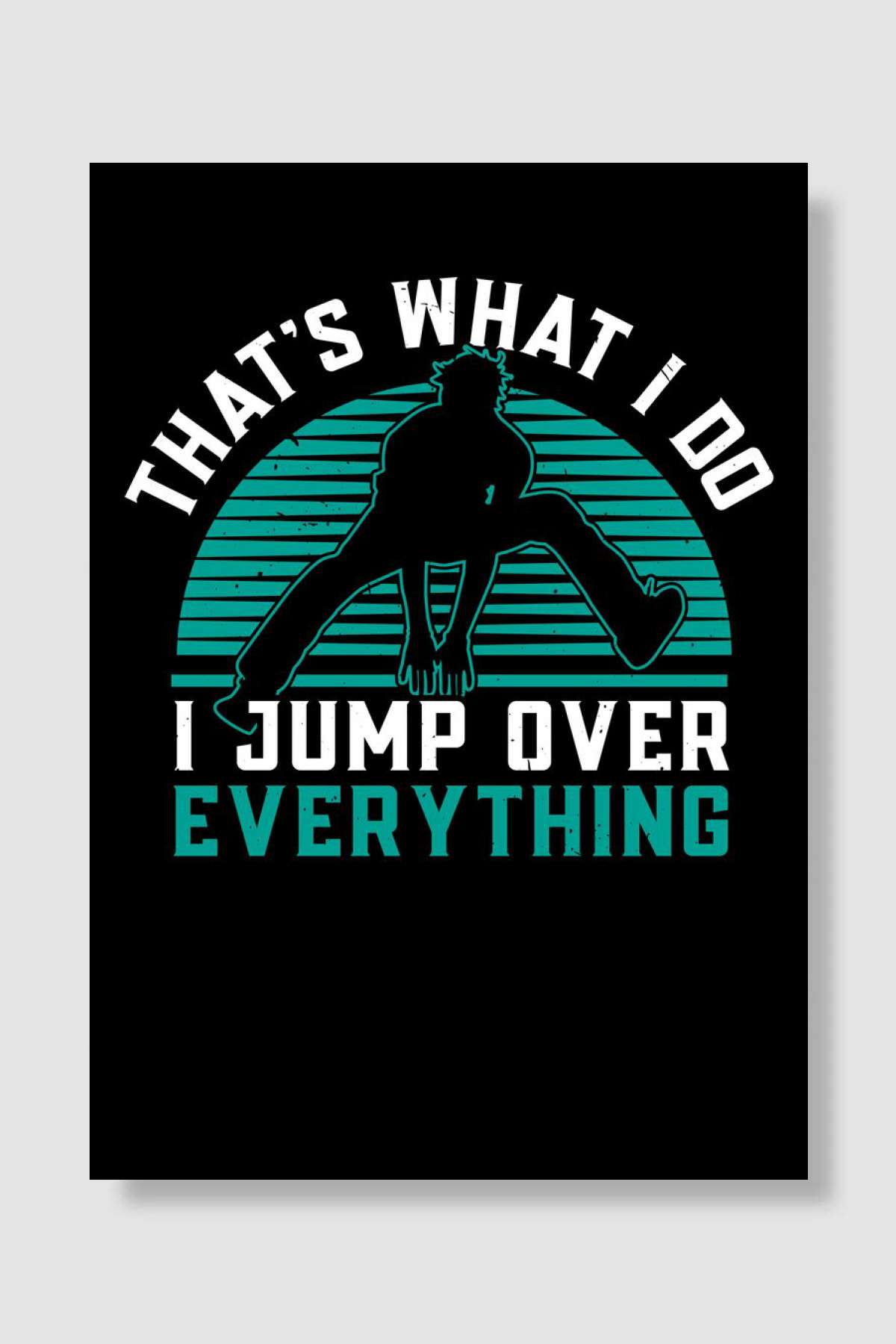 I Jump Over Everything Oyun Poster Çerçevesiz Yüksek Kalite Oyun Afiş Duvar Poster