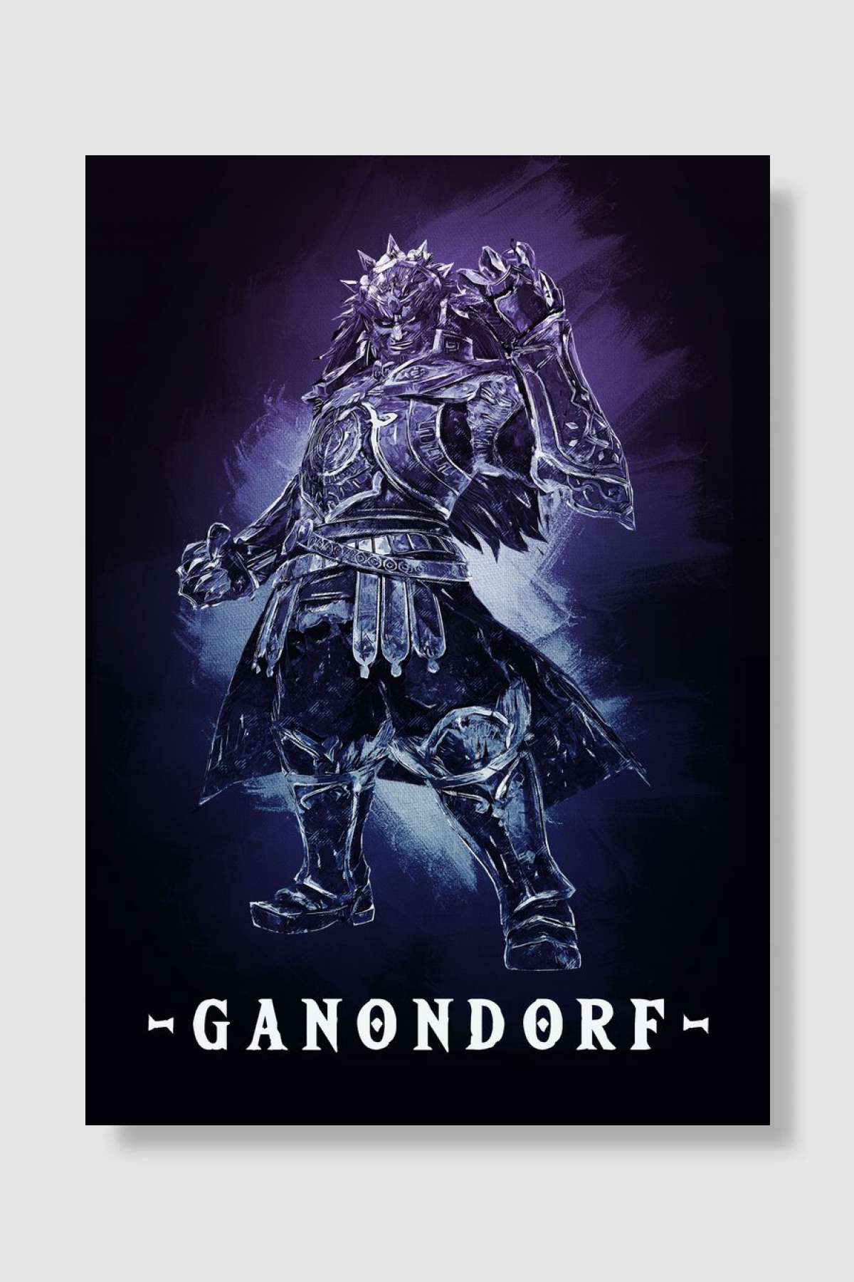 Ganondorf Oyun Poster Çerçevesiz Yüksek Kalite Oyun Afiş Duvar Poster