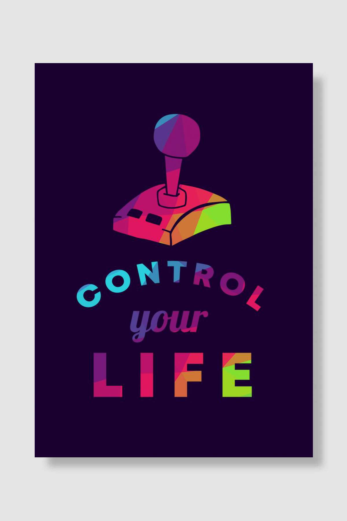 Gaming Control Life 17 Oyun Poster Çerçevesiz Yüksek Kalite Oyun Afiş Duvar Poster