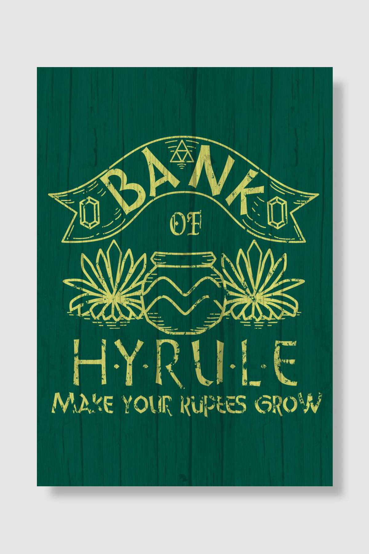Bank of hyrule Oyun Poster Çerçevesiz Yüksek Kalite Oyun Afiş Duvar Poster