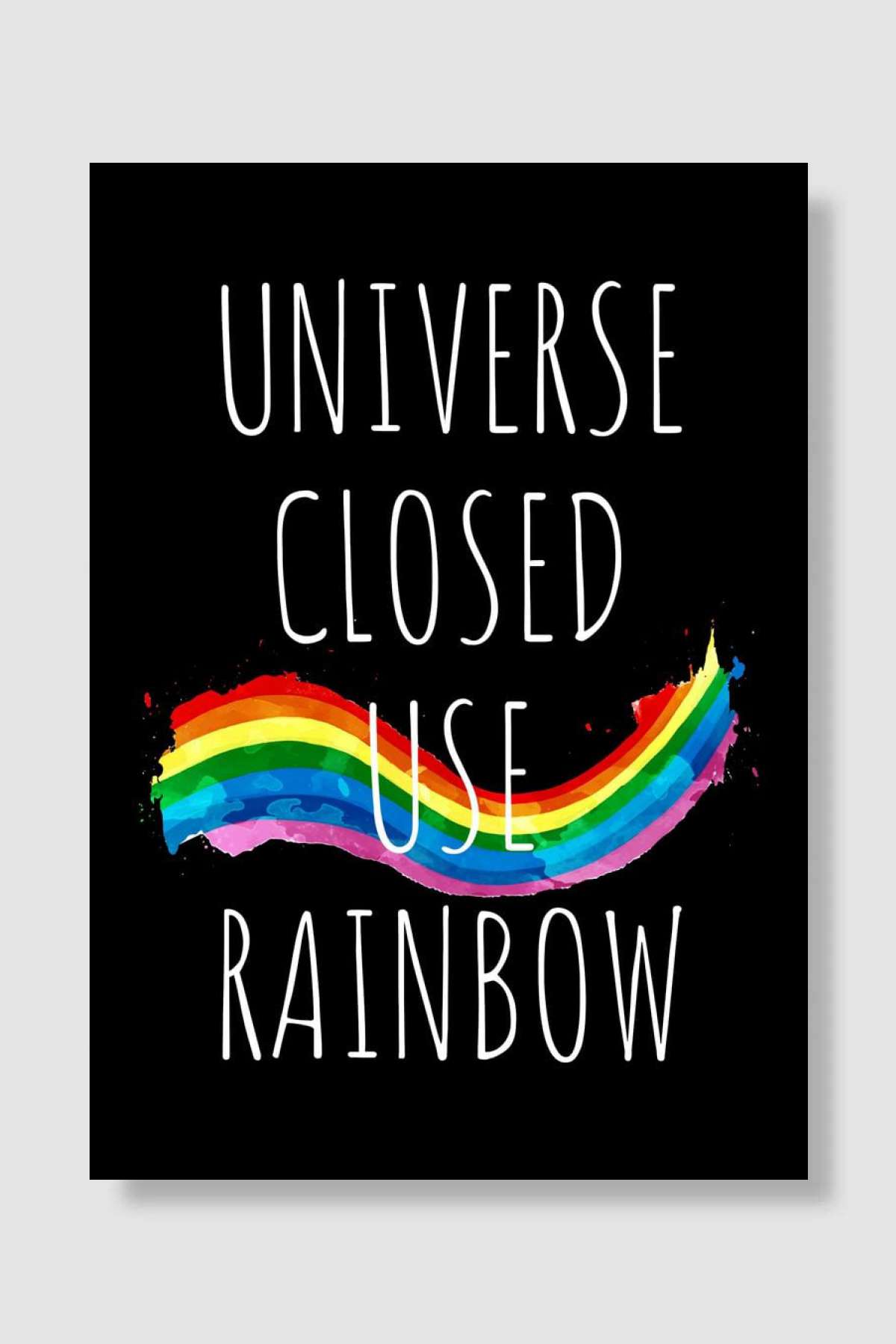 Universe Closed Rainbow Oyun Poster Çerçevesiz Yüksek Kalite Oyun Afiş Duvar Poster