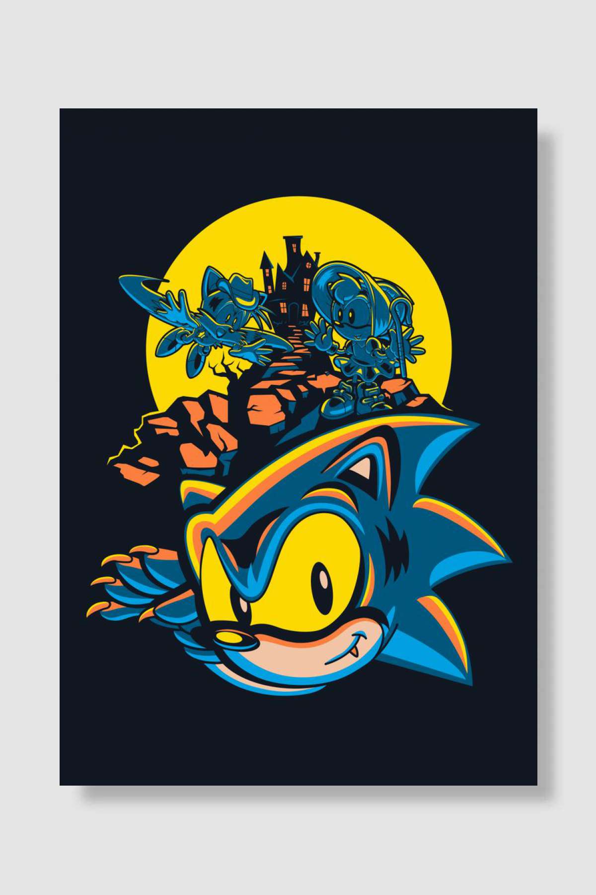 Scary House Oyun Poster Çerçevesiz Yüksek Kalite Oyun Afiş Duvar Poster