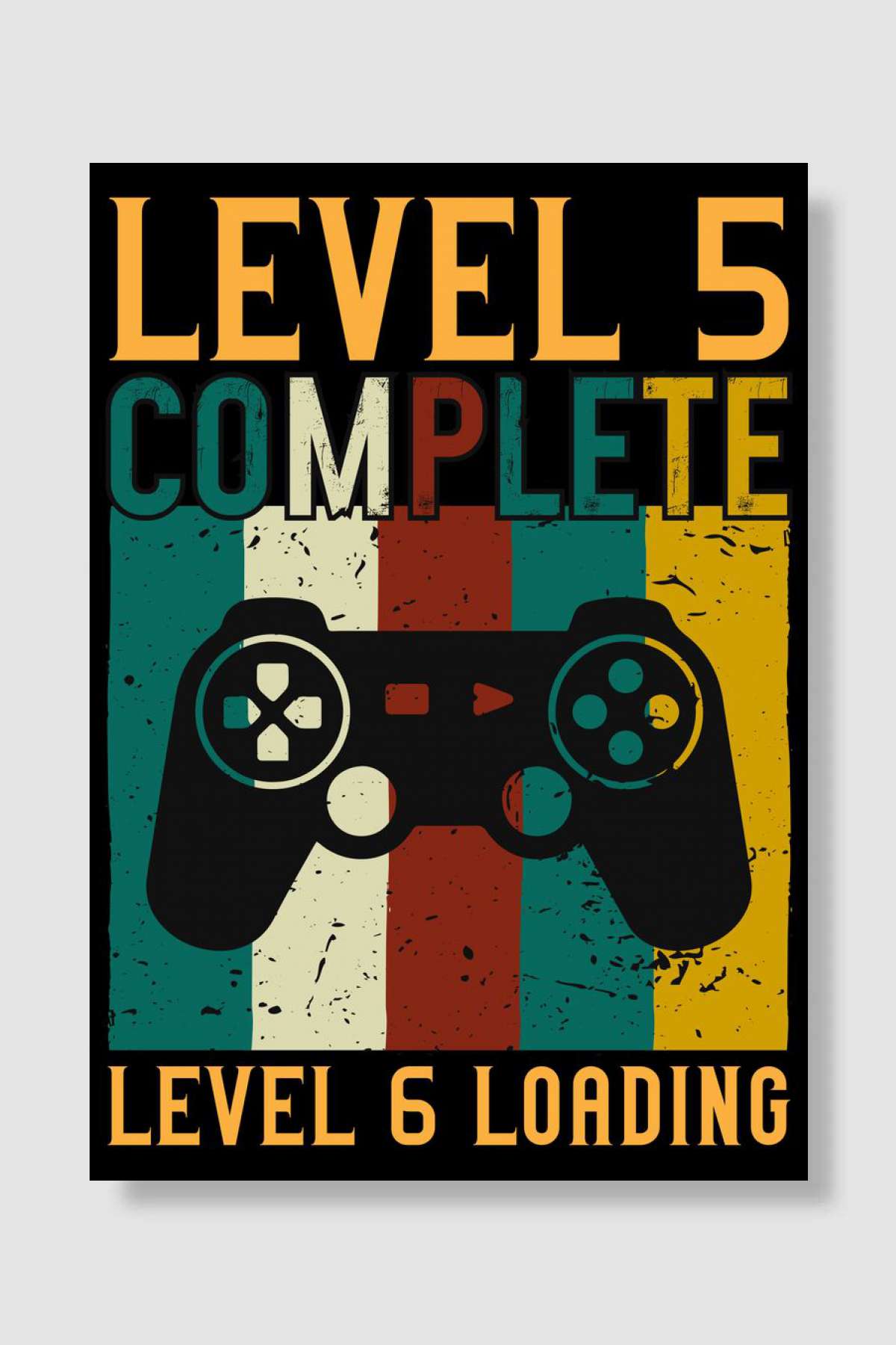 Happy Birthday Gamer Oyun Poster Çerçevesiz Yüksek Kalite Oyun Afiş Duvar Poster