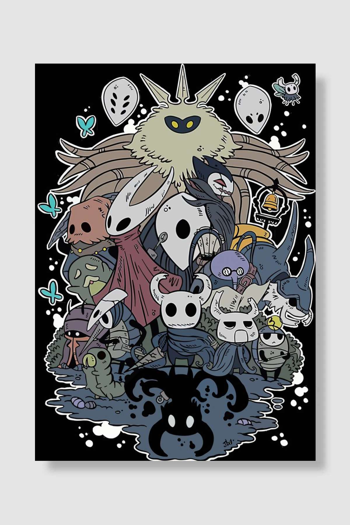 Hollow Knight Gaming Oyun Poster Çerçevesiz Yüksek Kalite Oyun Afiş Duvar Poster