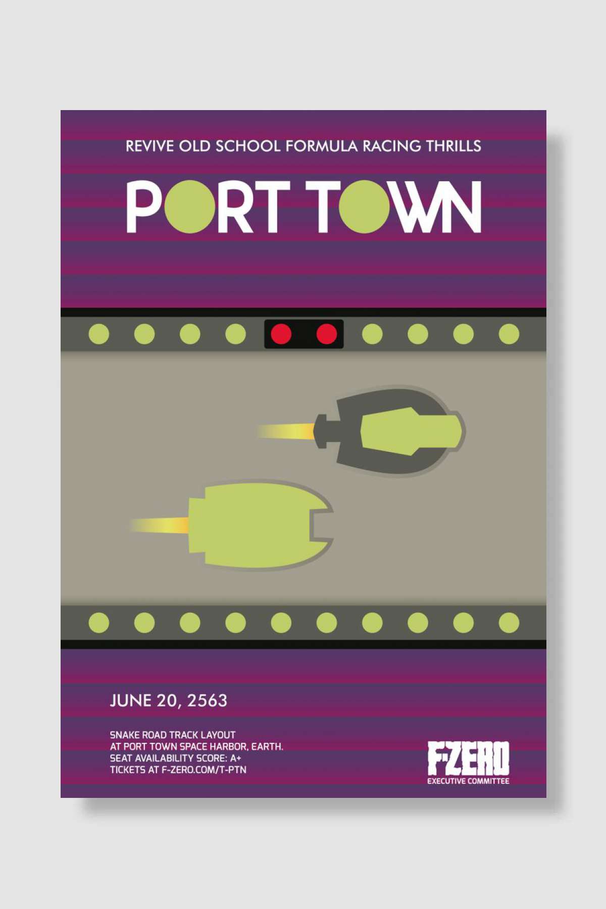 Port Town Grand Prix Oyun Poster Çerçevesiz Yüksek Kalite Oyun Afiş Duvar Poster