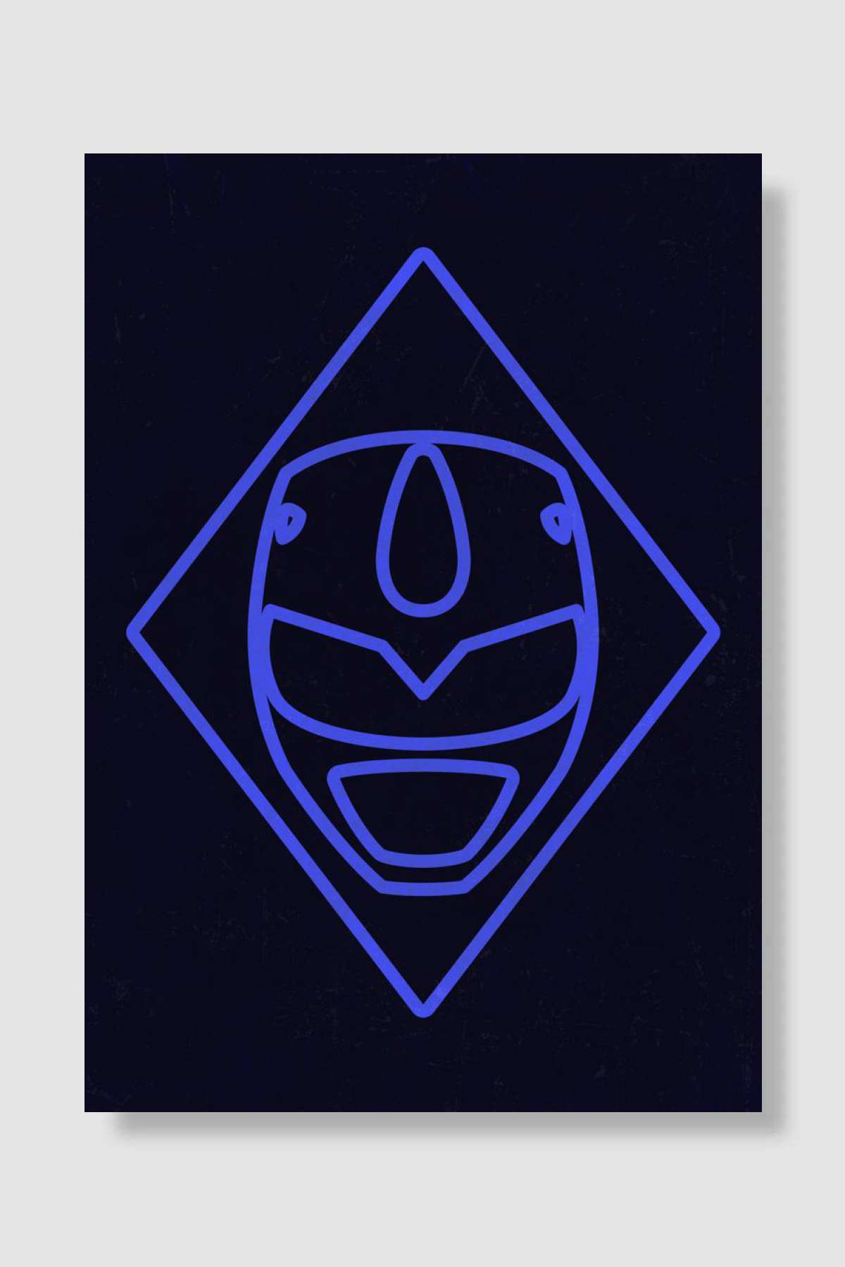 Blue Ranger 1993 Helmet Oyun Poster Çerçevesiz Yüksek Kalite Oyun Afiş Duvar Poster