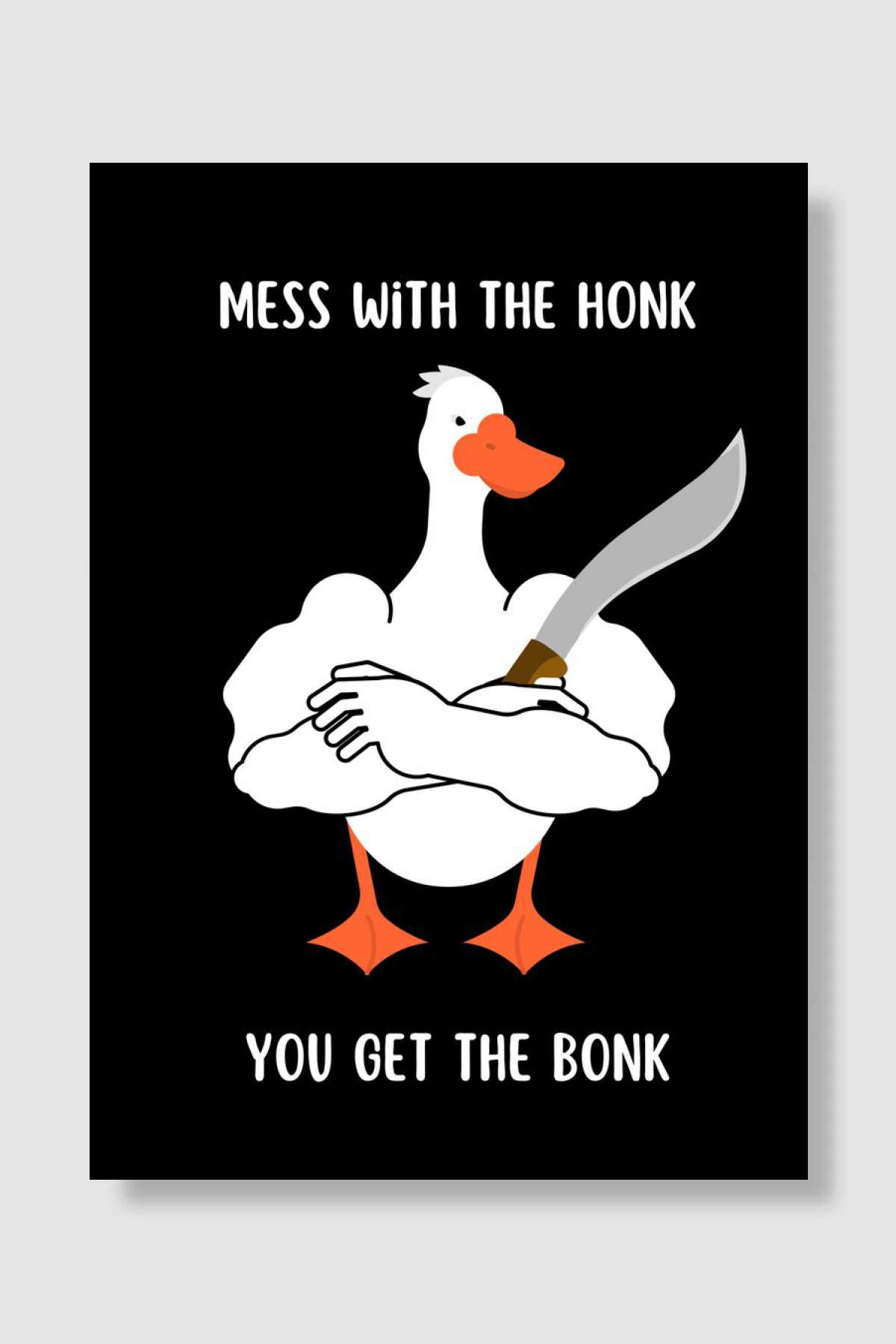 Funny Goose Game Oyun Poster Çerçevesiz Yüksek Kalite Oyun Afiş Duvar Poster