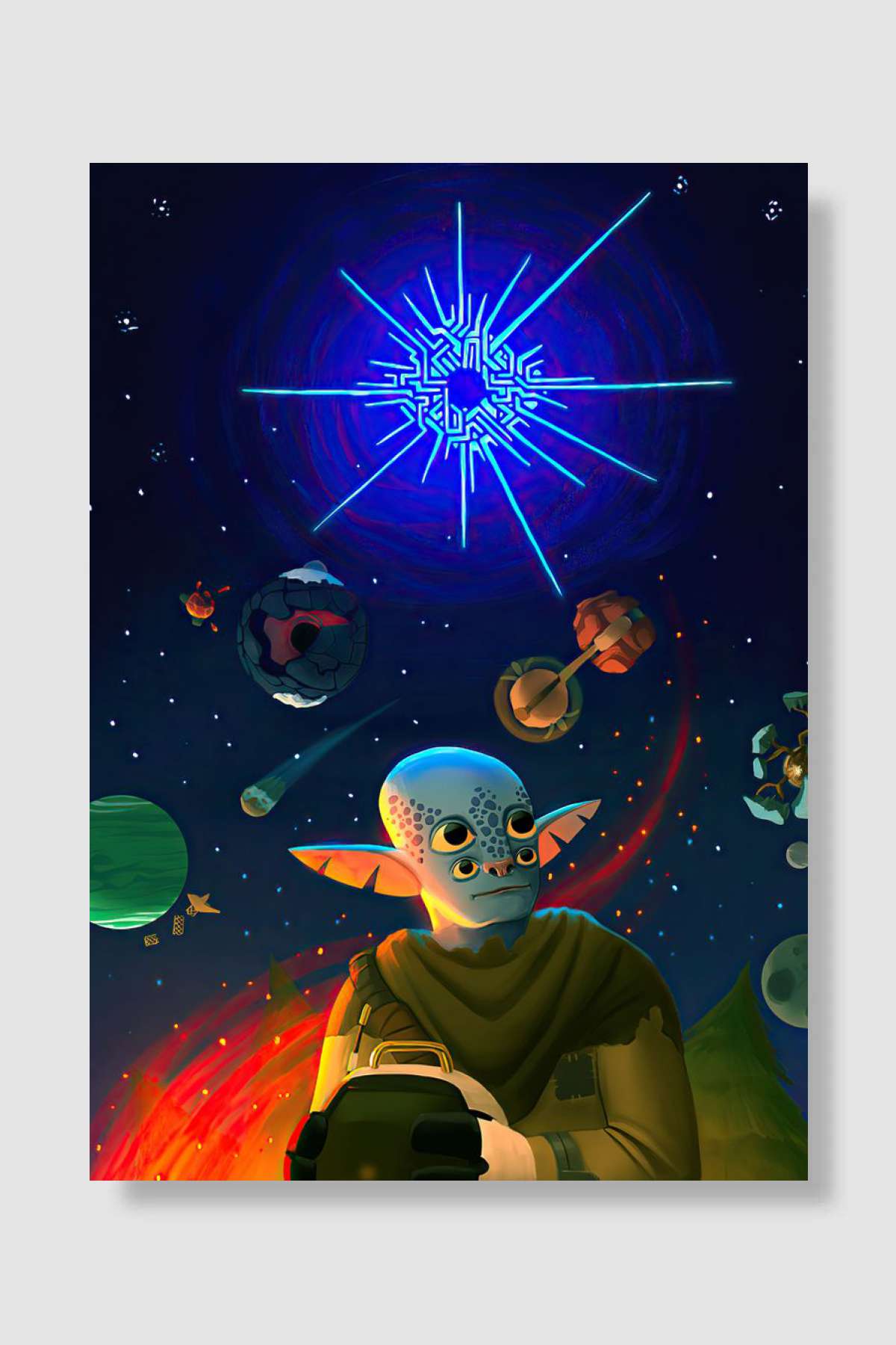 Outer Wilds Oyun Poster Çerçevesiz Yüksek Kalite Oyun Afiş Duvar Poster