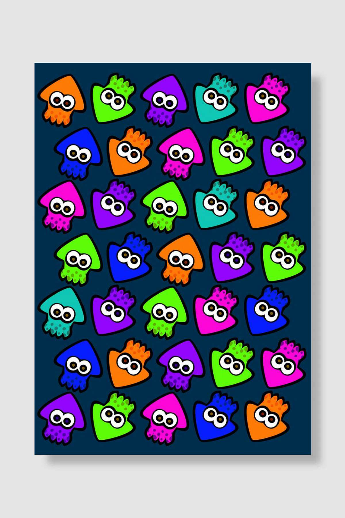 Splatprint Oyun Poster Çerçevesiz Yüksek Kalite Oyun Afiş Duvar Poster