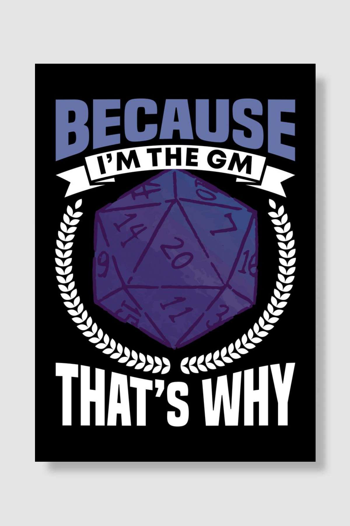 I am the Game master Oyun Poster Çerçevesiz Yüksek Kalite Oyun Afiş Duvar Poster